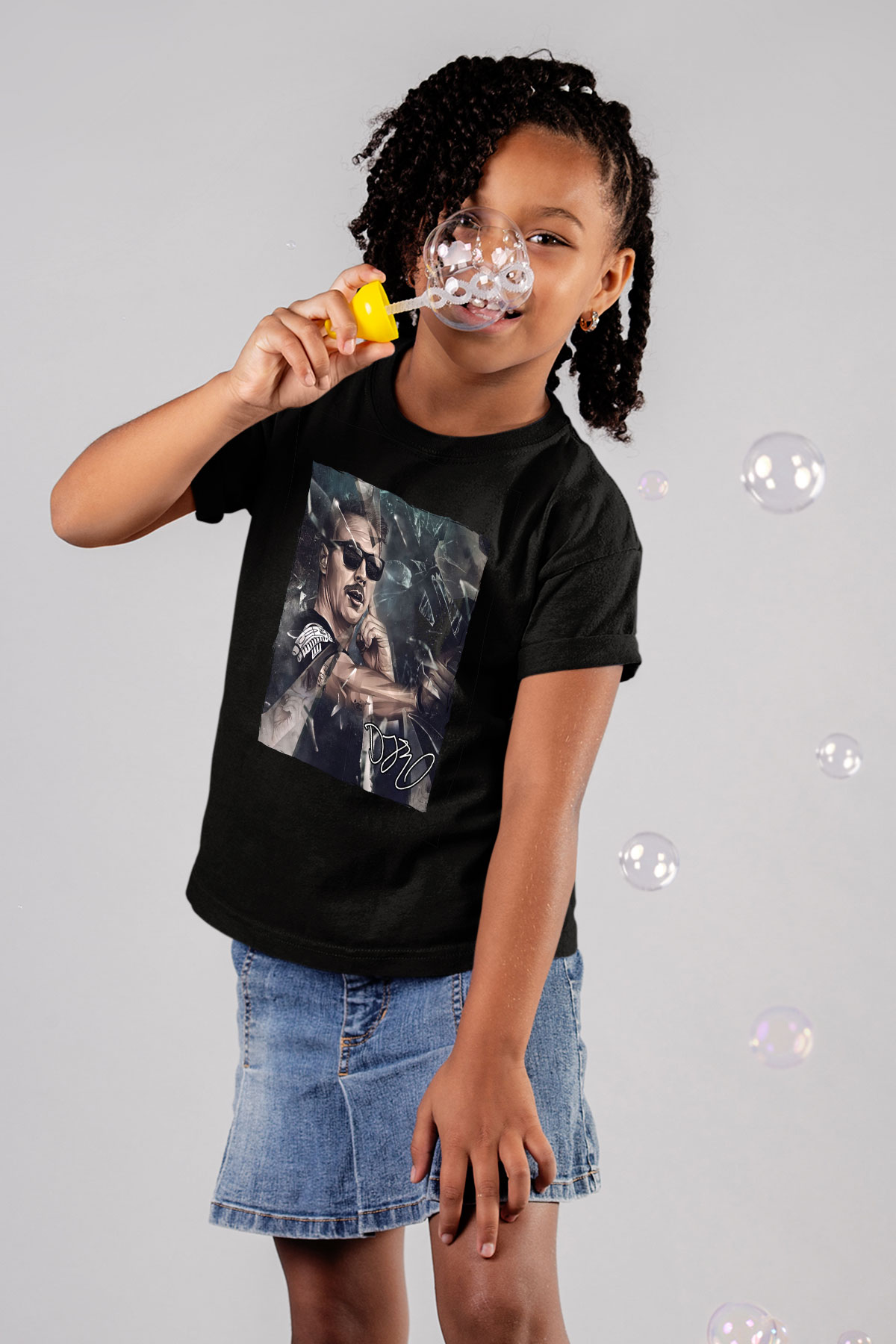 Diplo Siyah Unisex Çocuk Tişört