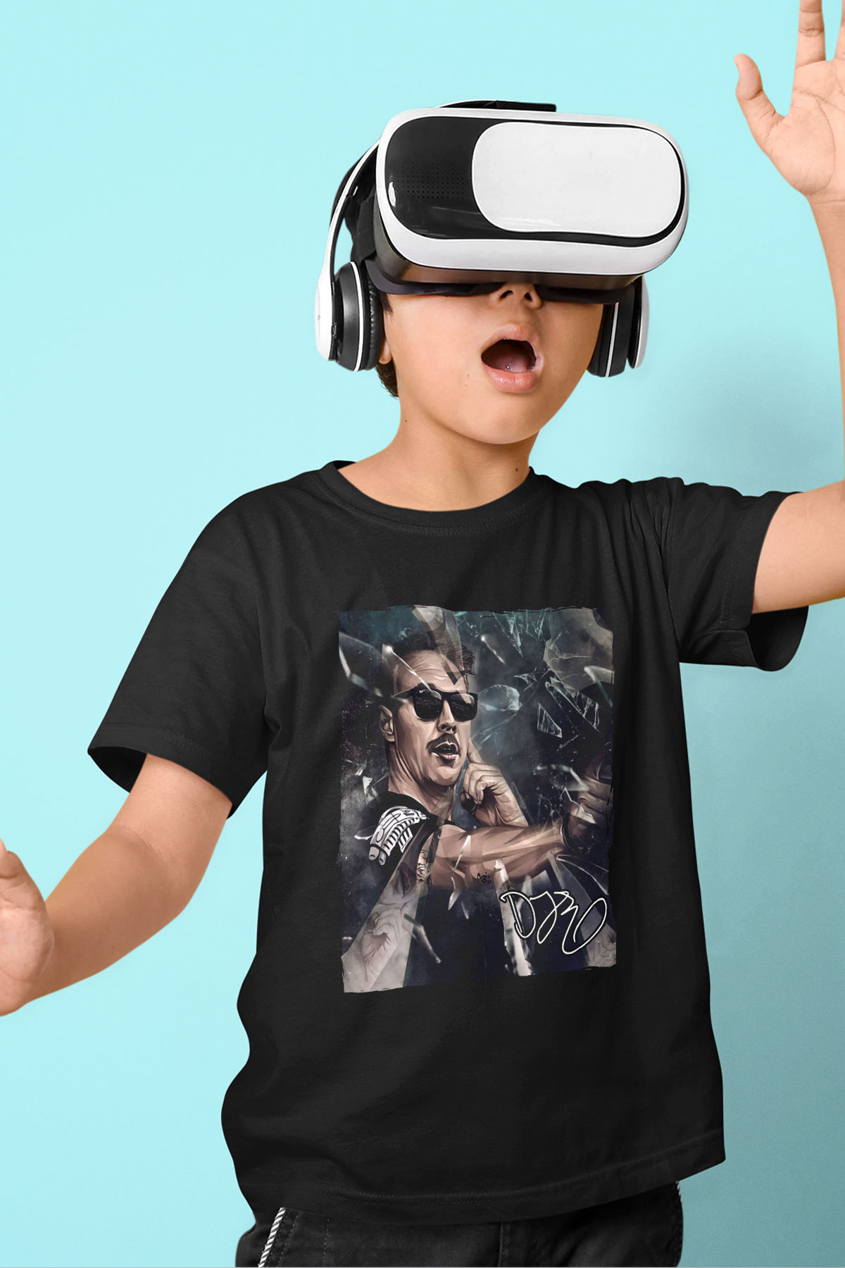 Diplo Siyah Unisex Çocuk Tişört