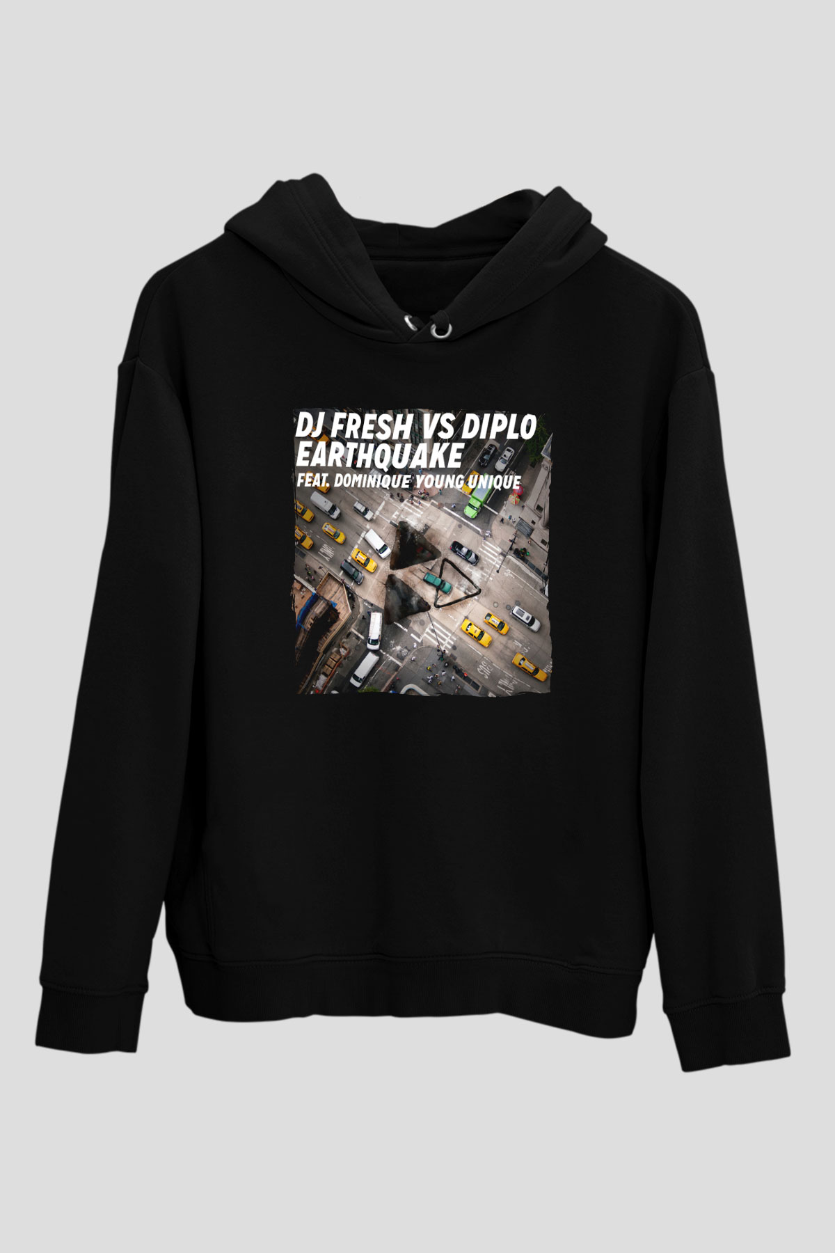 Diplo Siyah Unisex Kapüşonlu Sweatshirt