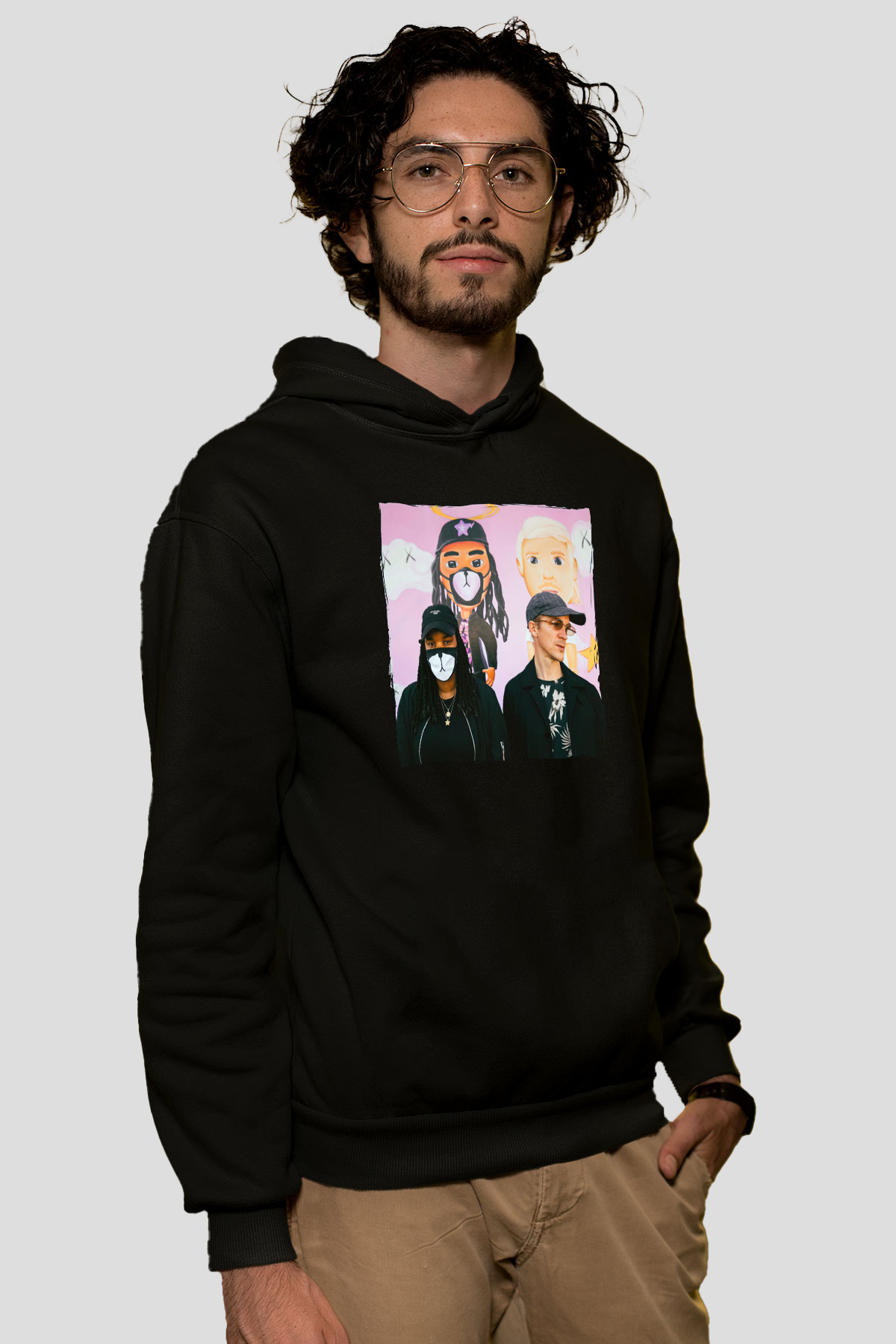Diplo Siyah Unisex Kapüşonlu Sweatshirt