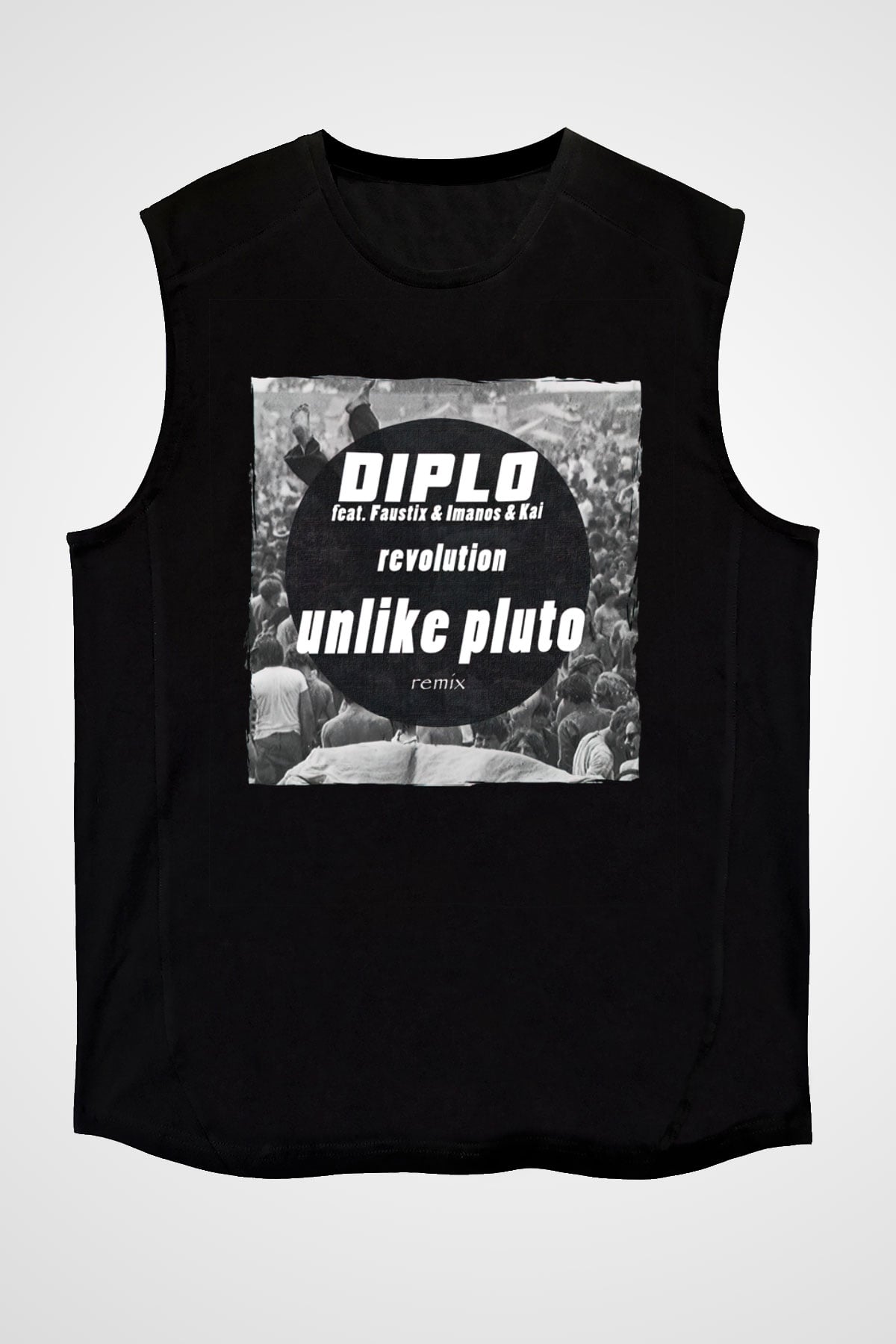 Diplo Siyah Unisex Kolsuz Tişört