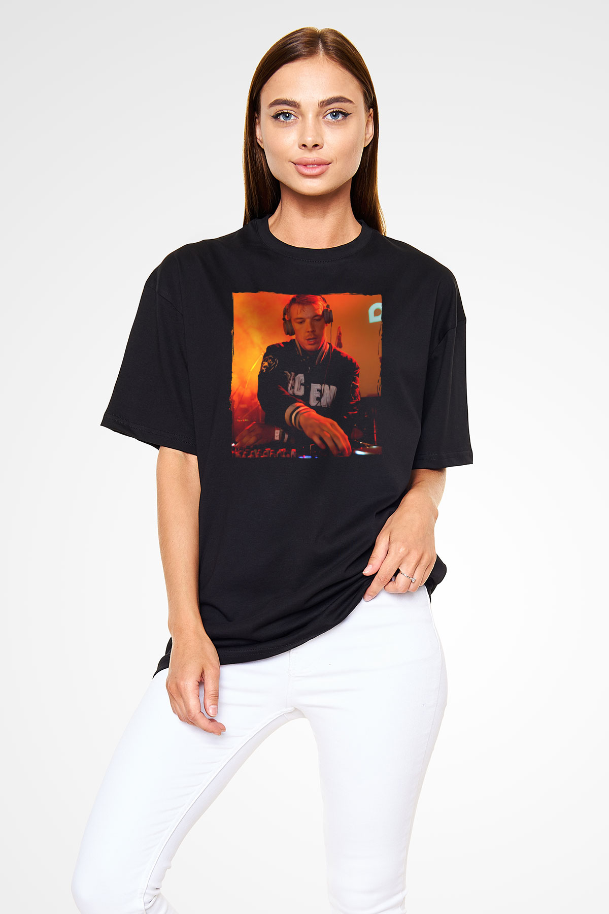 Diplo Siyah Oversize Tişört Oversize T-shirt - TişörtFabrikası
