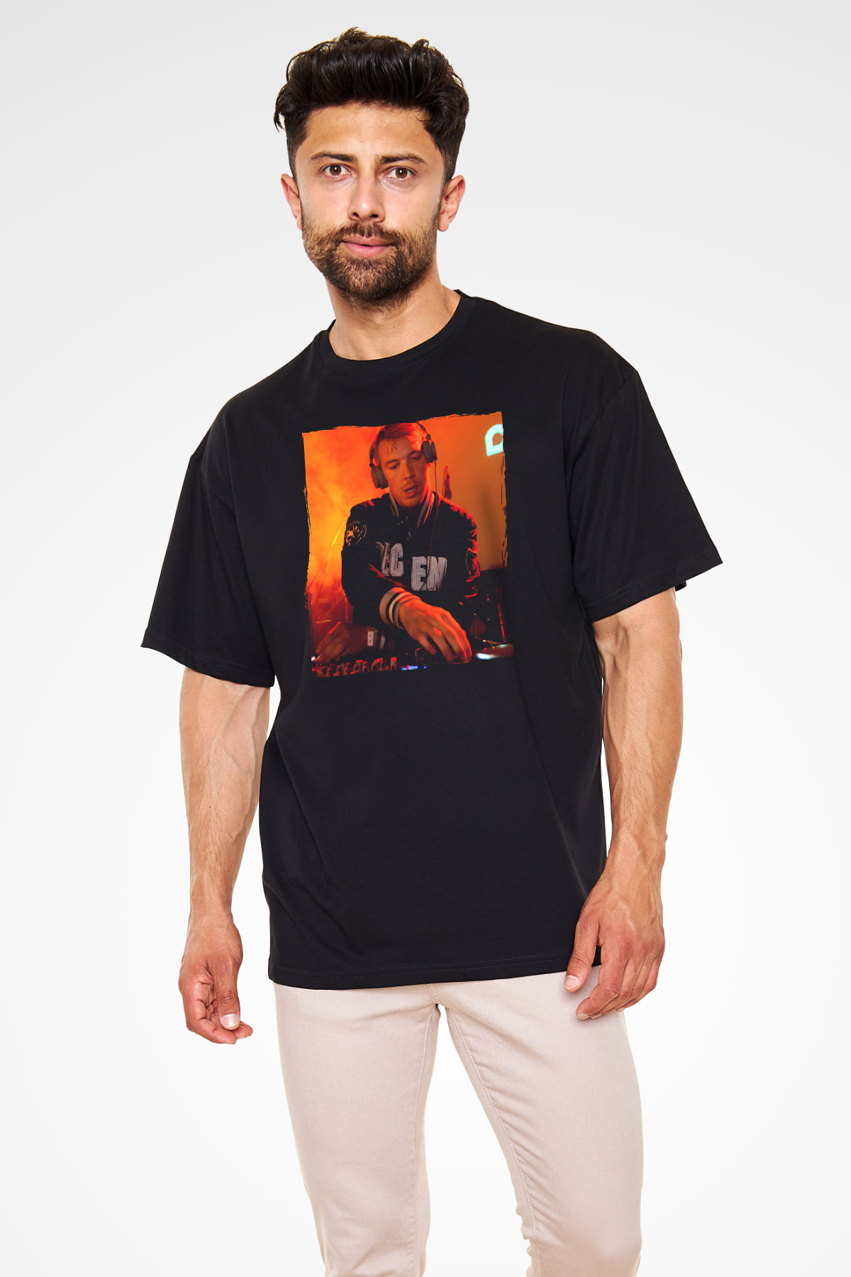 Diplo Siyah Oversize Tişört Oversize T-shirt - TişörtFabrikası