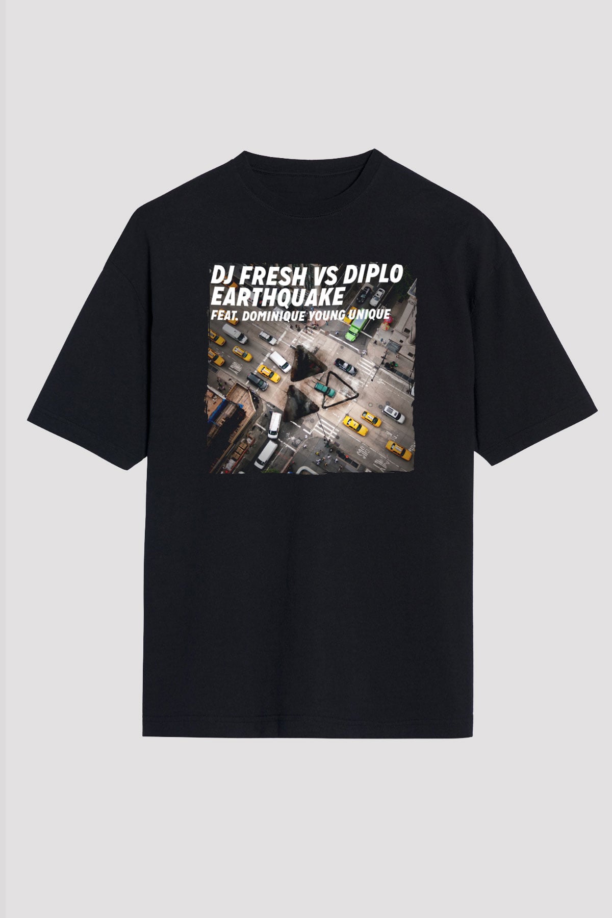Diplo Siyah Oversize Tişört Oversize T-shirt - TişörtFabrikası