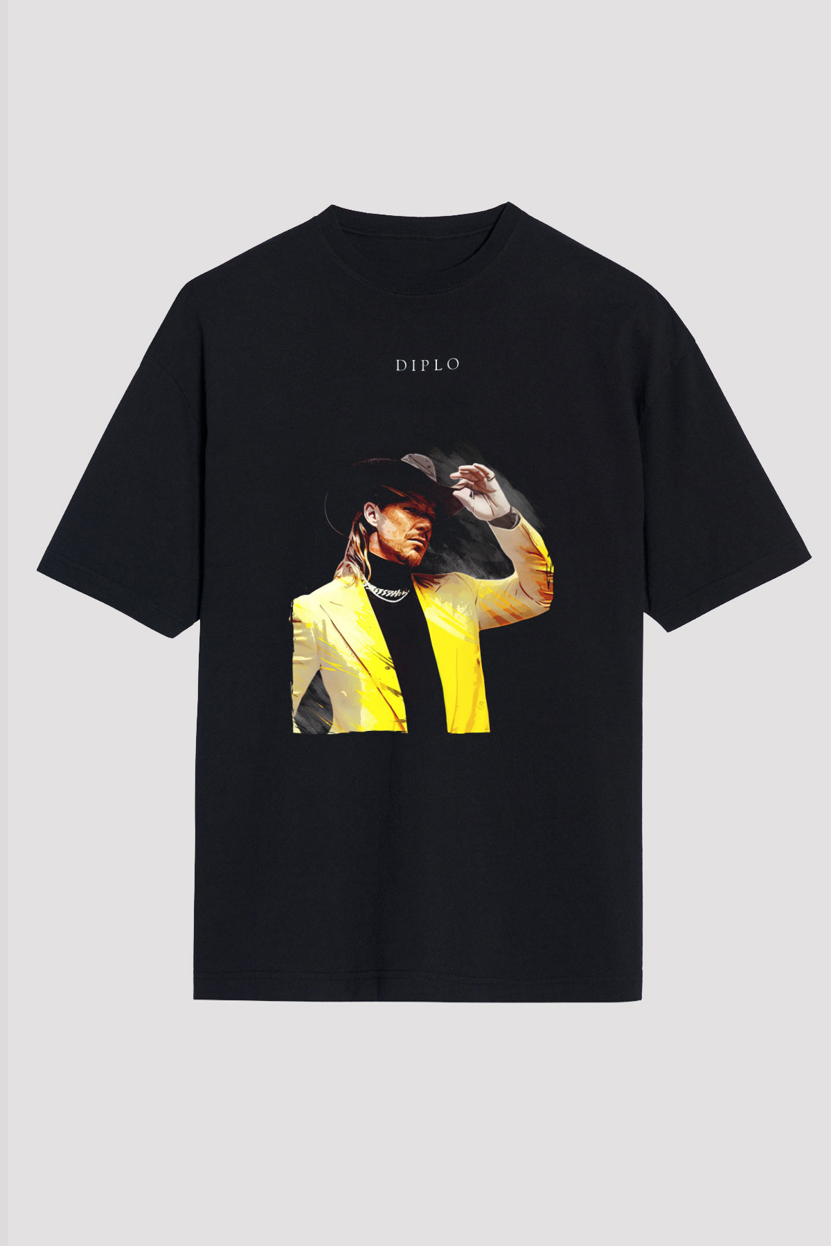 Diplo Siyah Oversize Tişört Oversize T-shirt - TişörtFabrikası