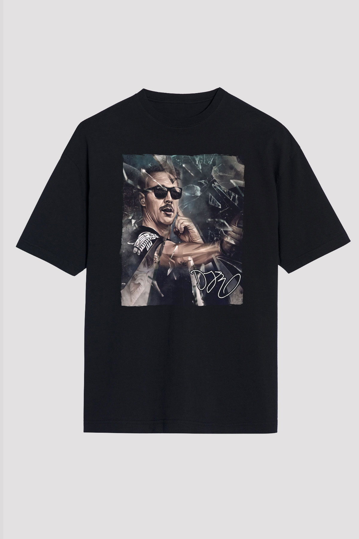 Diplo Siyah Oversize Tişört Oversize T-shirt - TişörtFabrikası