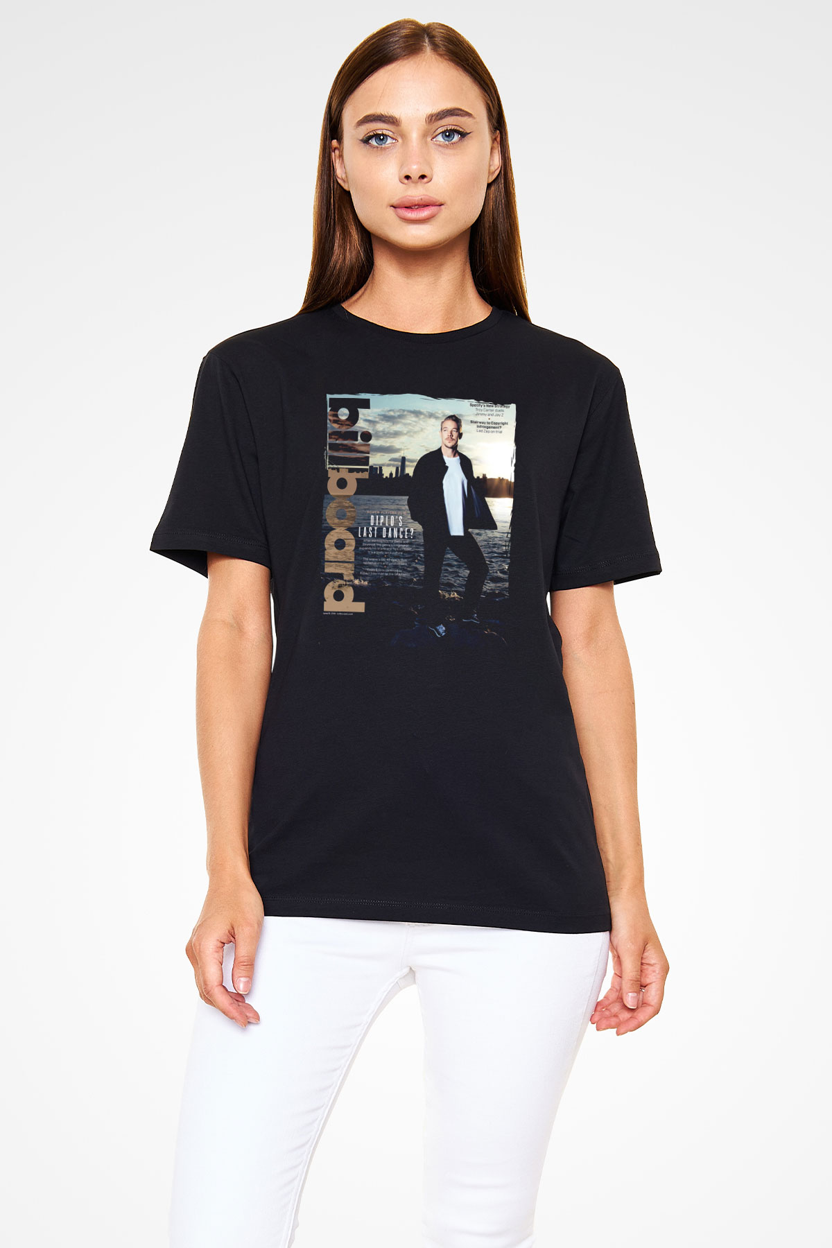 Diplo Siyah Unisex Tişört T-Shirt - TişörtFabrikası