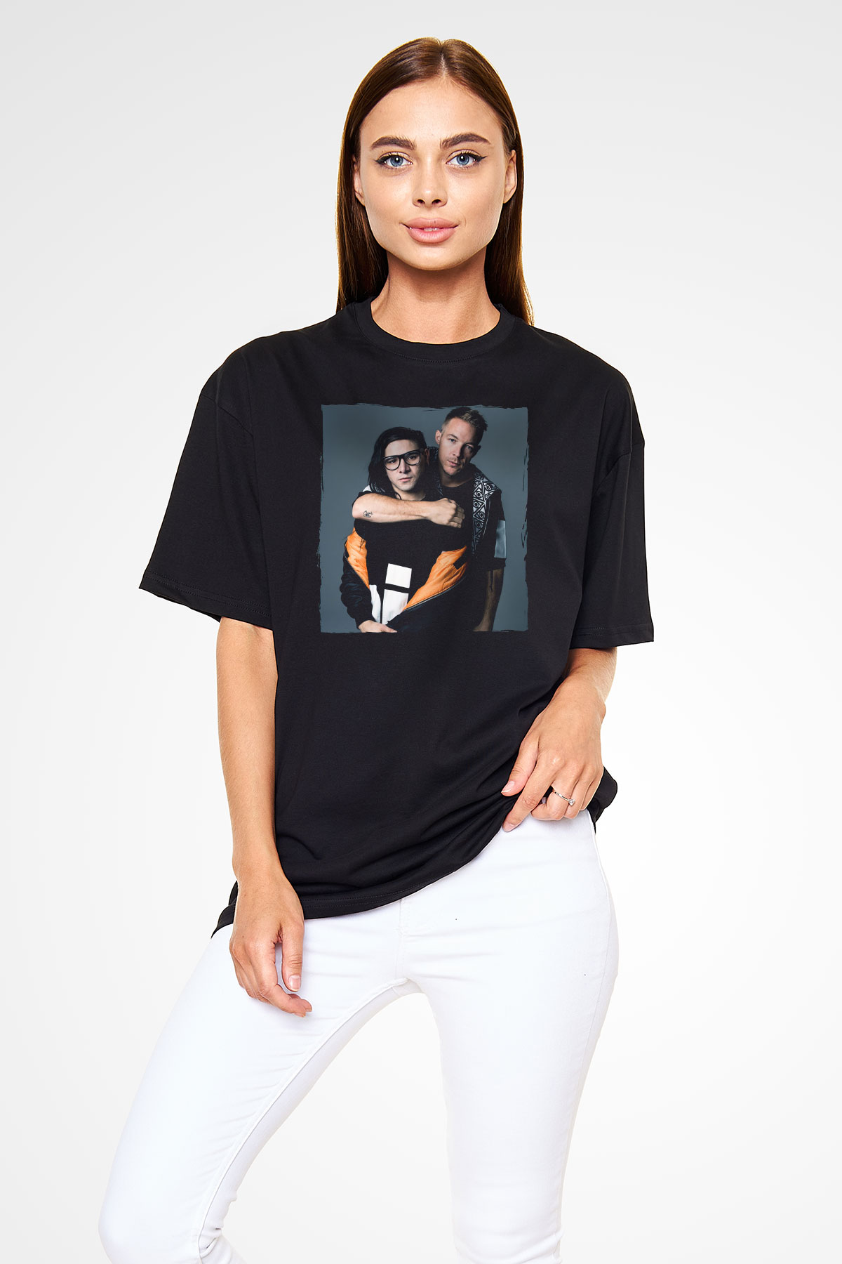 Diplo Siyah Oversize Tişört Oversize T-shirt - TişörtFabrikası