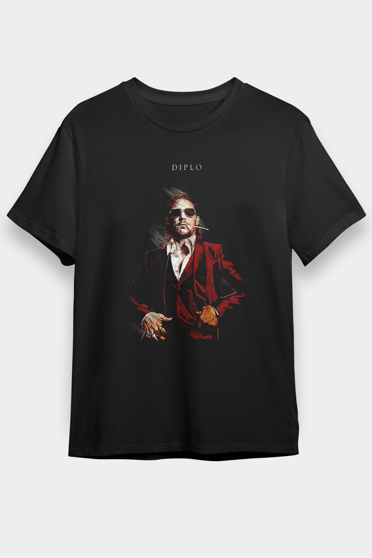 Diplo Siyah Unisex Tişört T-Shirt - TişörtFabrikası