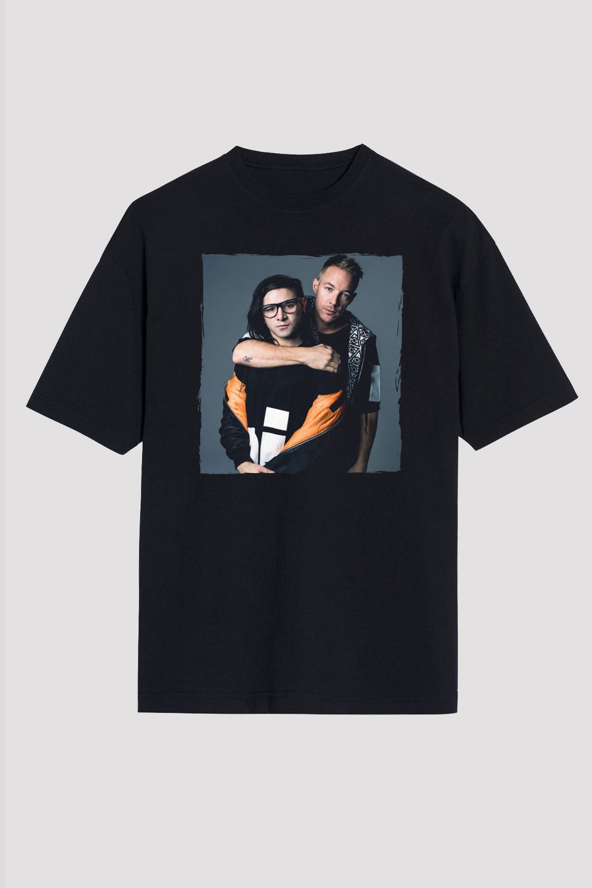 Diplo Siyah Oversize Tişört Oversize T-shirt - TişörtFabrikası