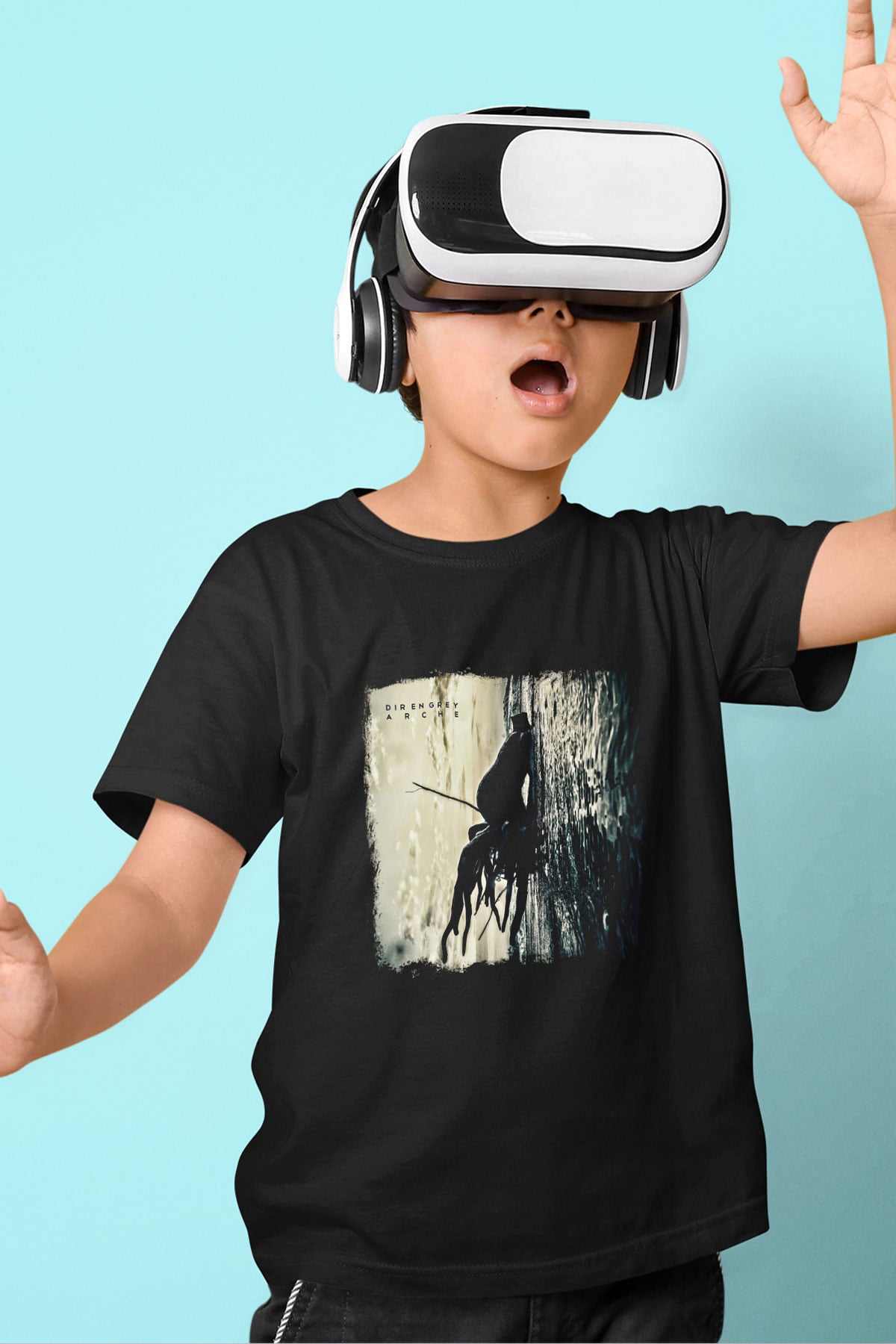 Dir En Grey Baskılı Unisex Siyah Çocuk Tişört