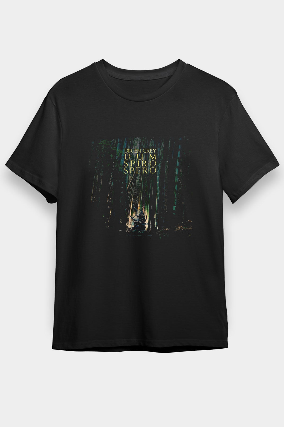 Dir En Grey Baskılı Unisex Siyah Tişört