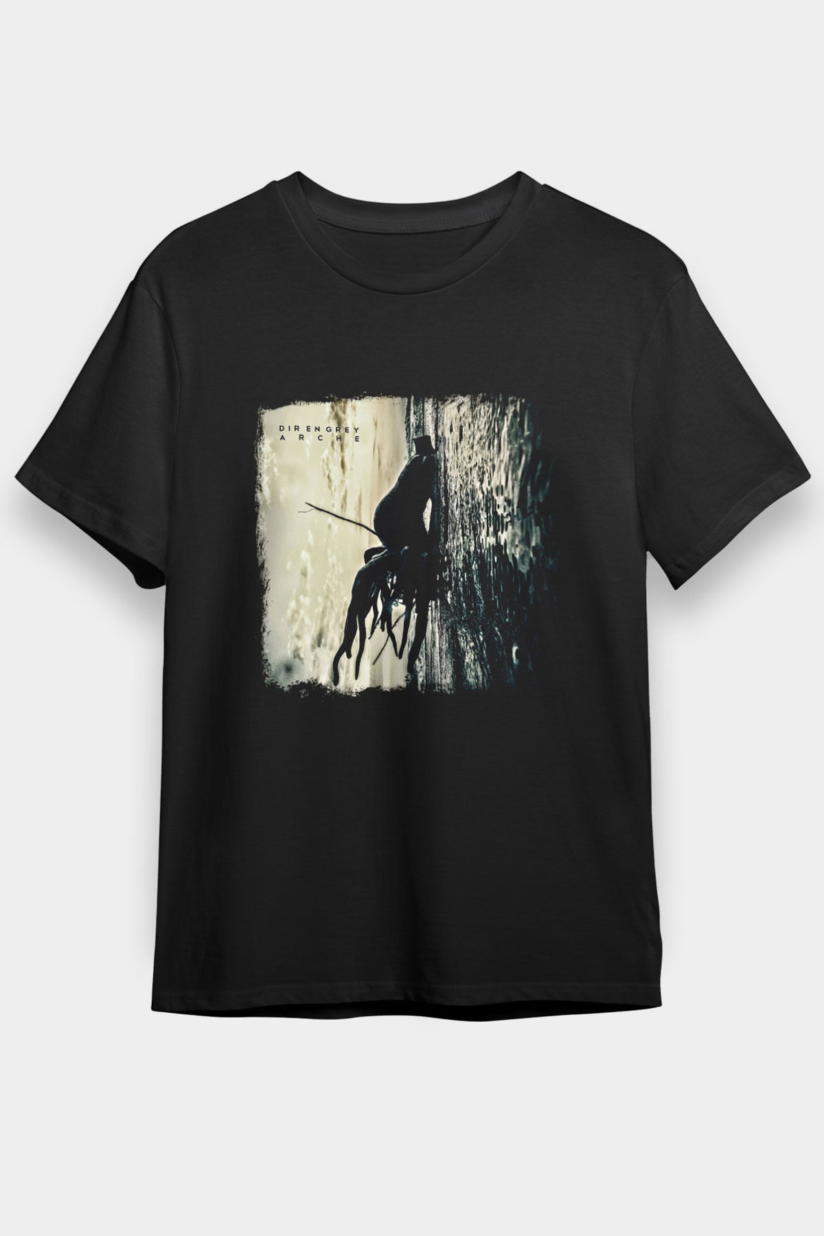 Dir En Grey Baskılı Unisex Siyah Tişört