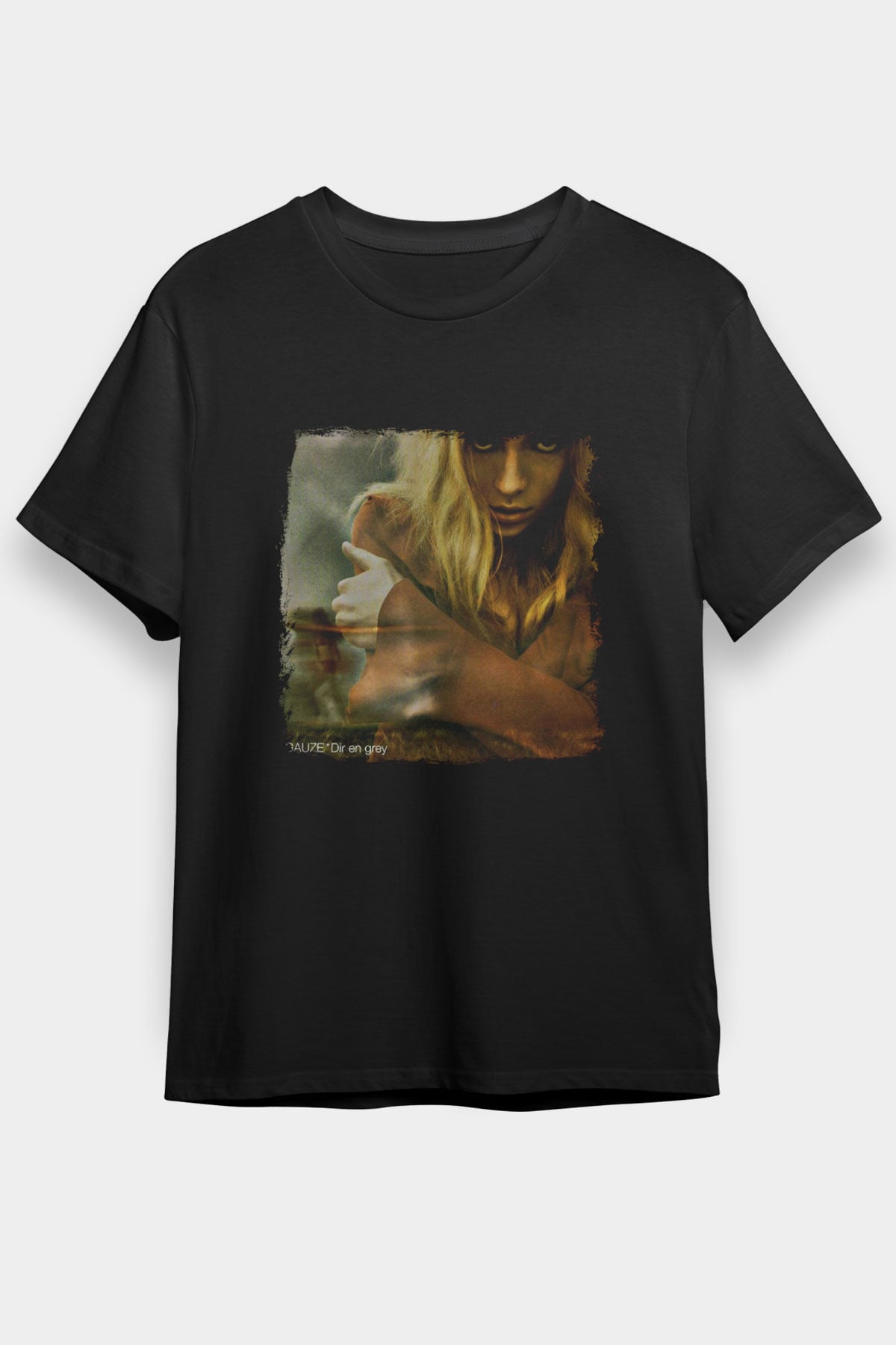 Dir En Grey Baskılı Unisex Siyah Tişört
