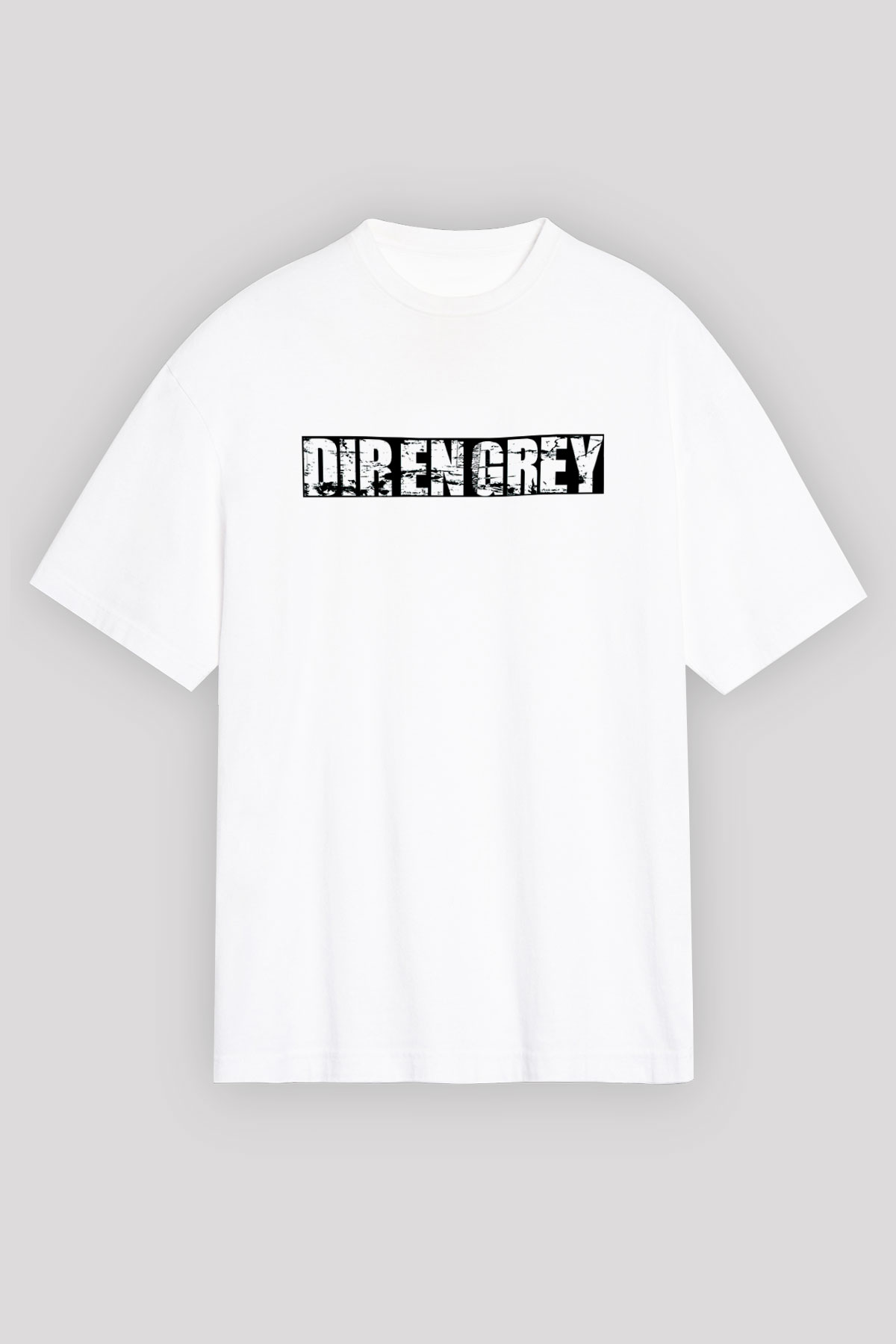 Dir En Grey Beyaz Unisex Oversize Tişört T-Shirt
