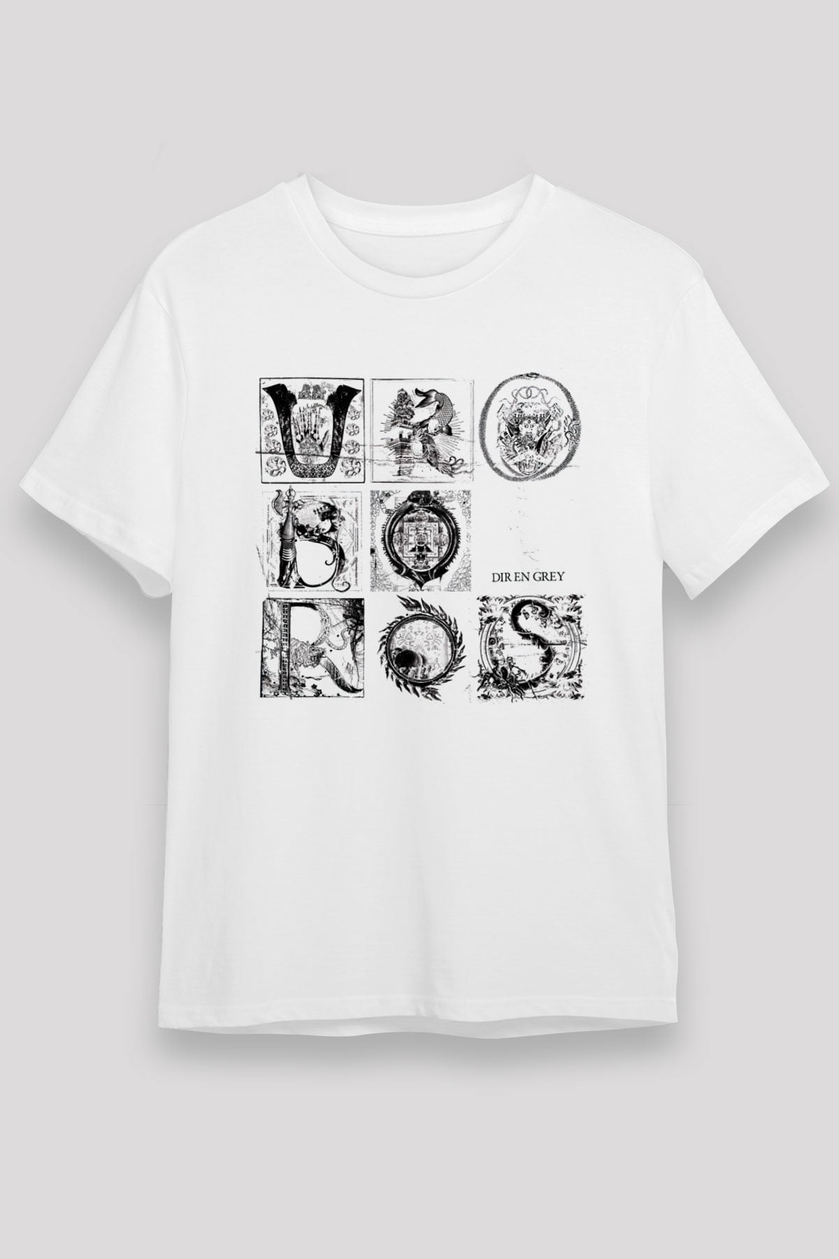 Dir En Grey Beyaz Unisex Tişört T-Shirt - TişörtFabrikası