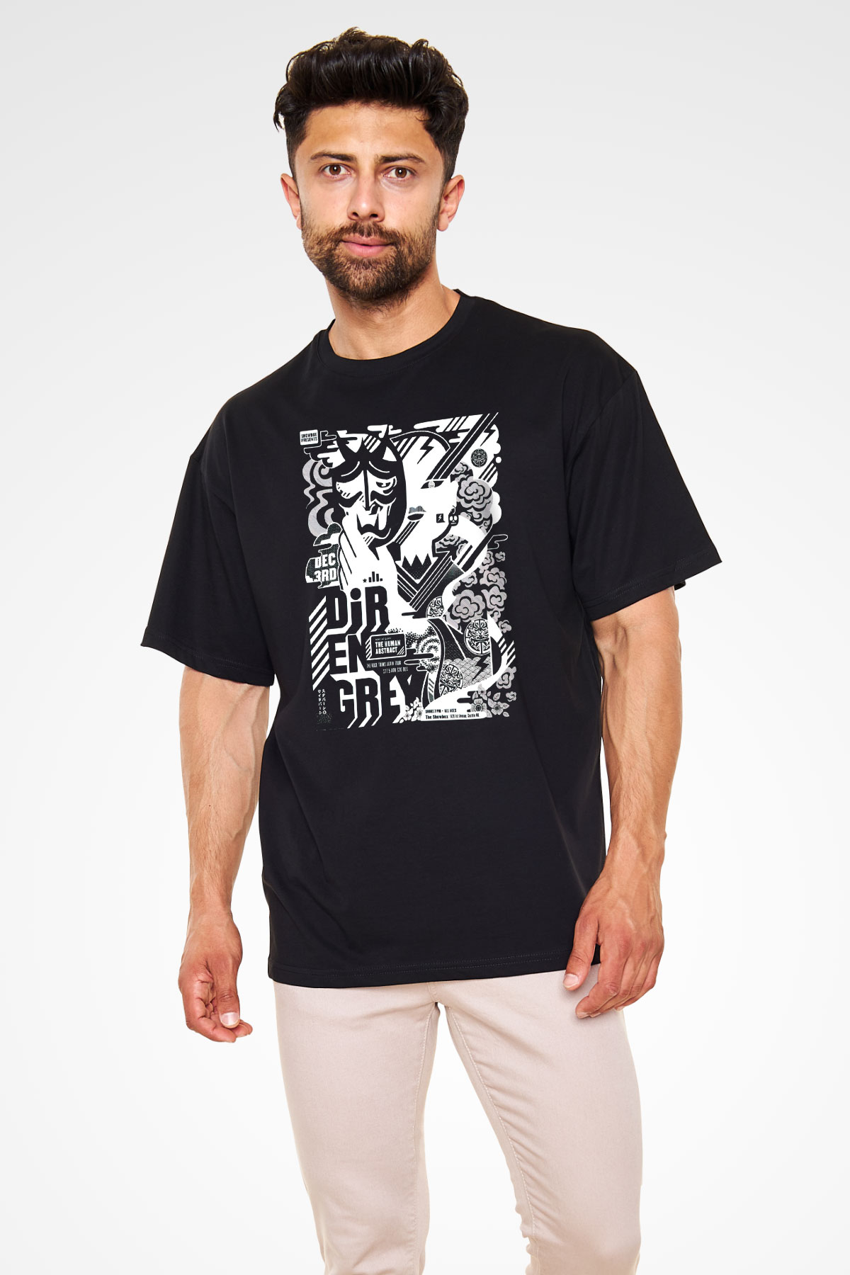 Dir En Grey Siyah Unisex Oversize Tişört T-Shirt