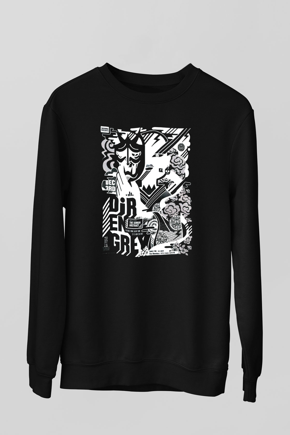 Dir En Grey Siyah Unisex Sweatshirt