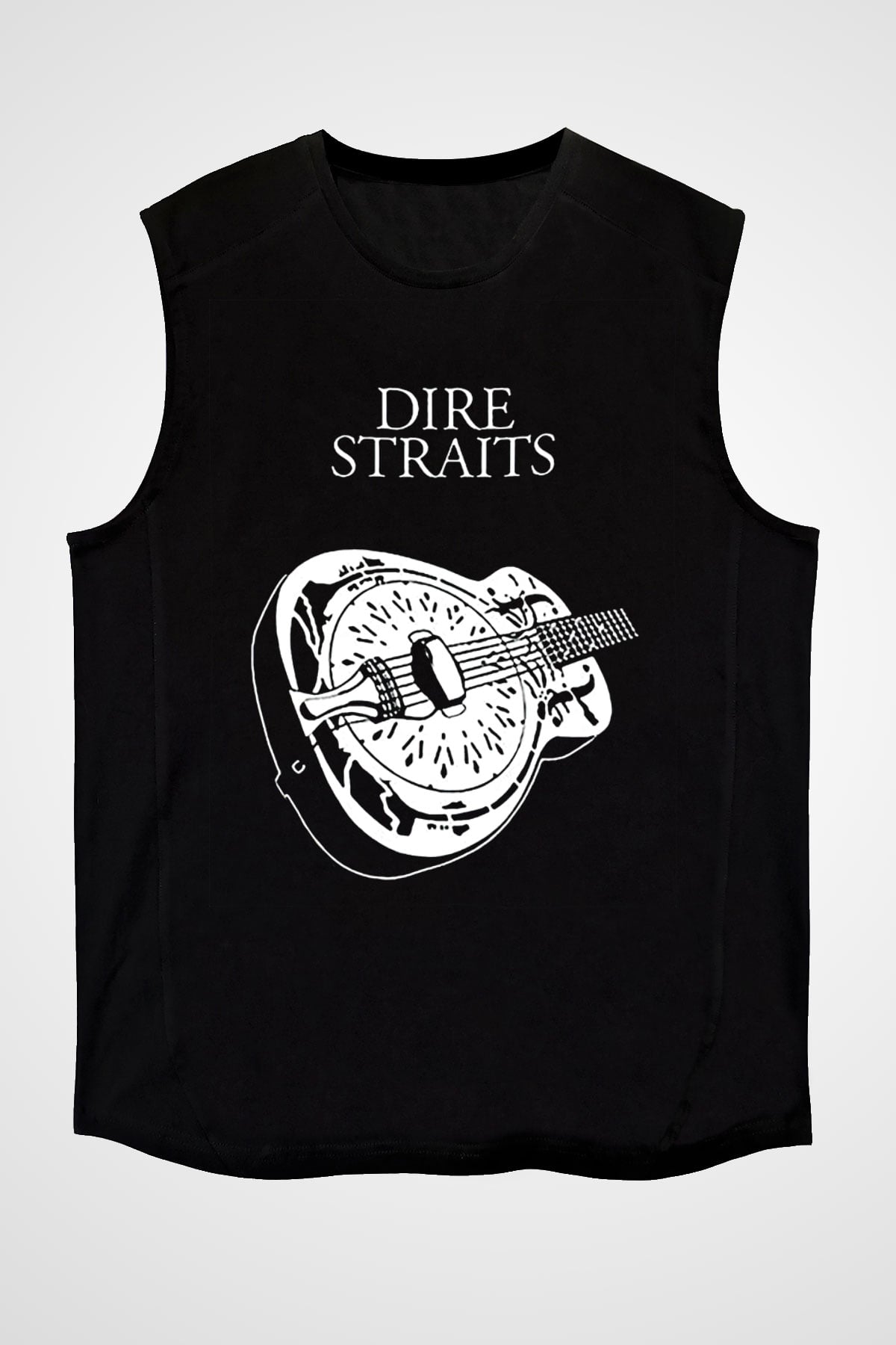 Dire Straits Siyah Unisex Kolsuz Tişört