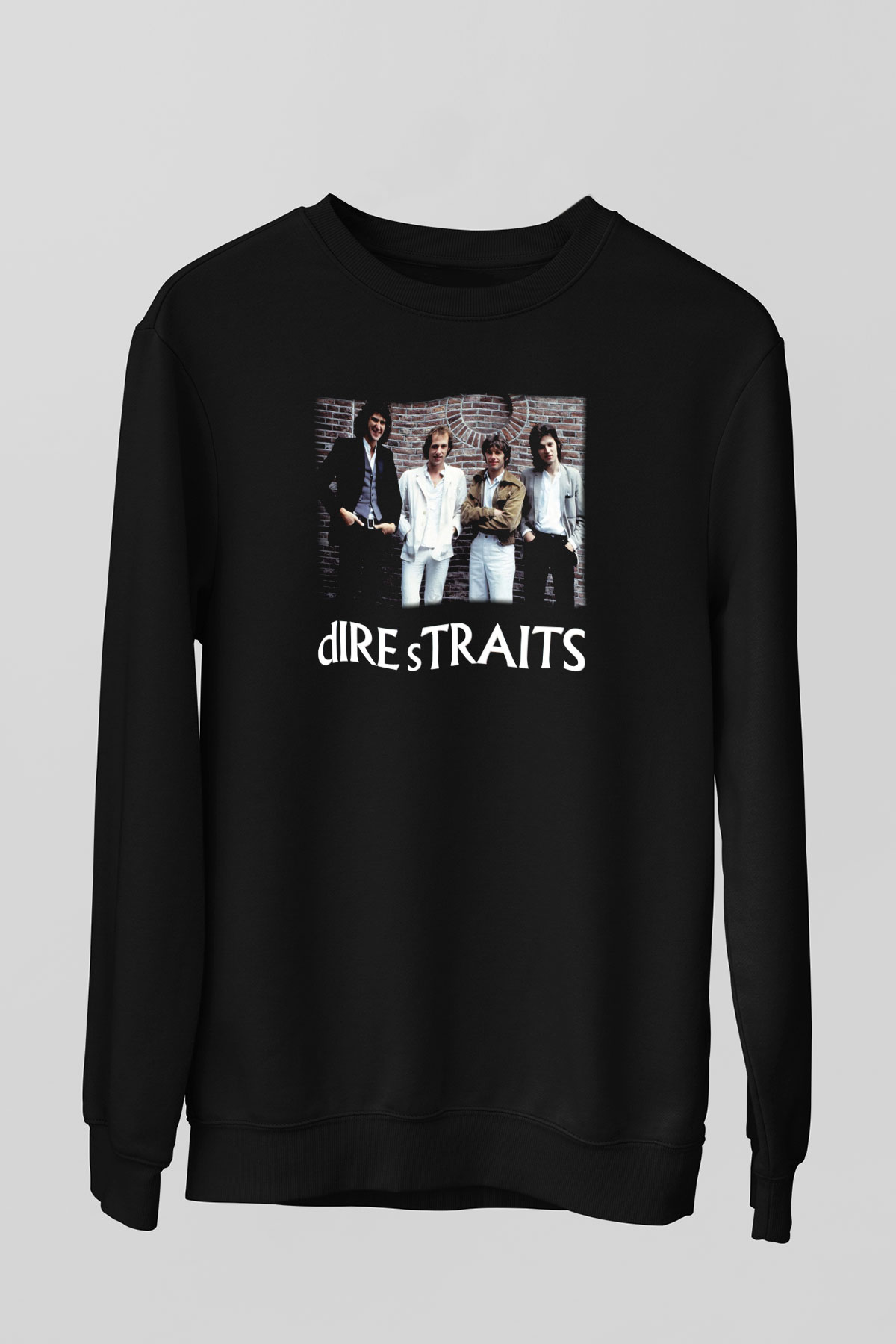 Dire Straits Siyah Unisex Sweatshirt
