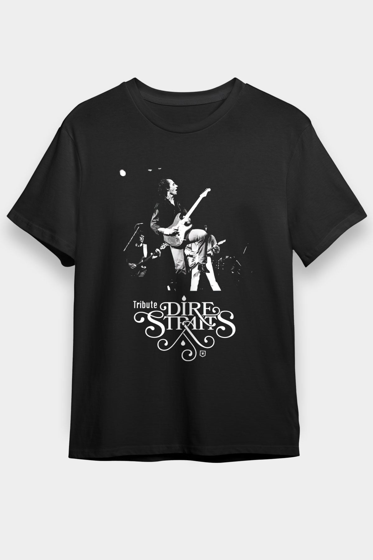 Dire Straits Siyah Unisex Tişört T-Shirt - TişörtFabrikası
