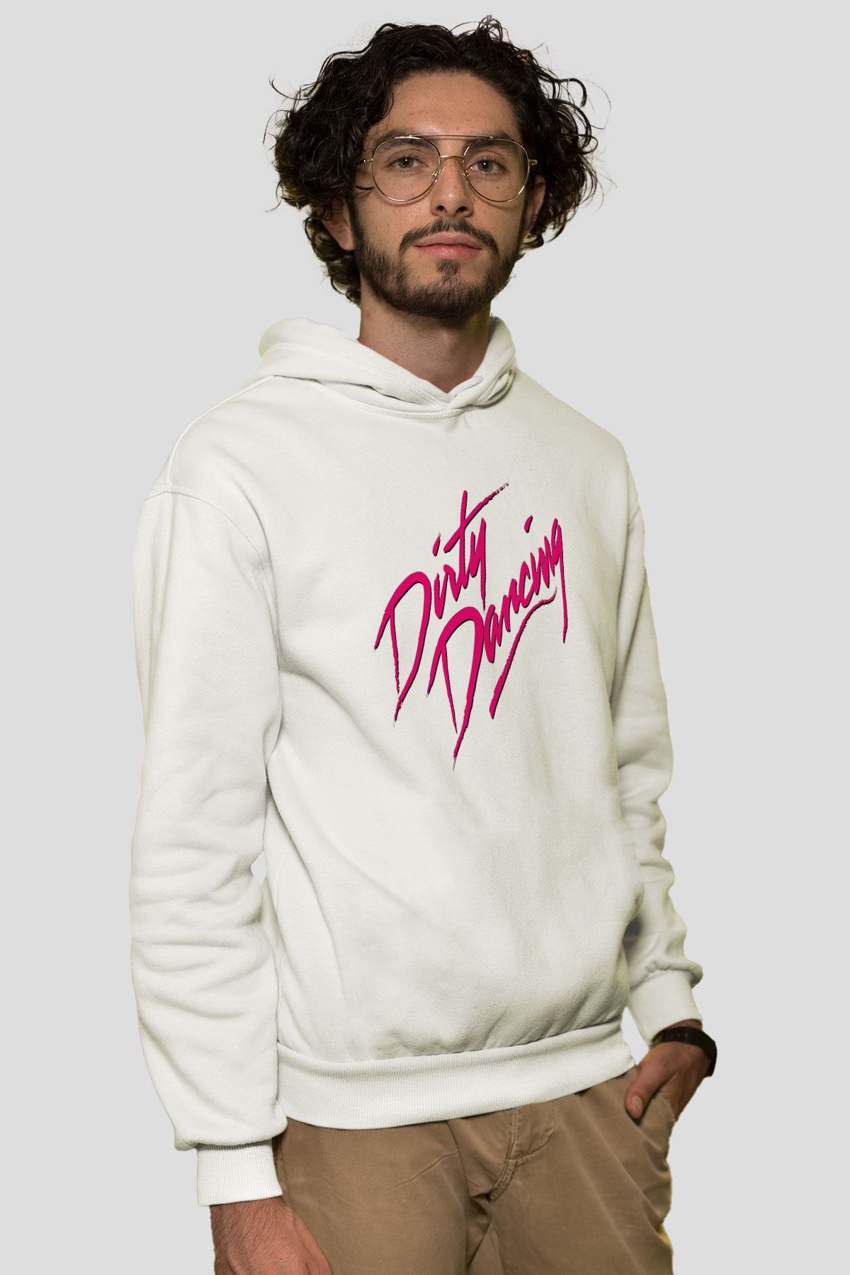 Dirty Dancing Beyaz Unisex Kapşonlu Sweatshirt