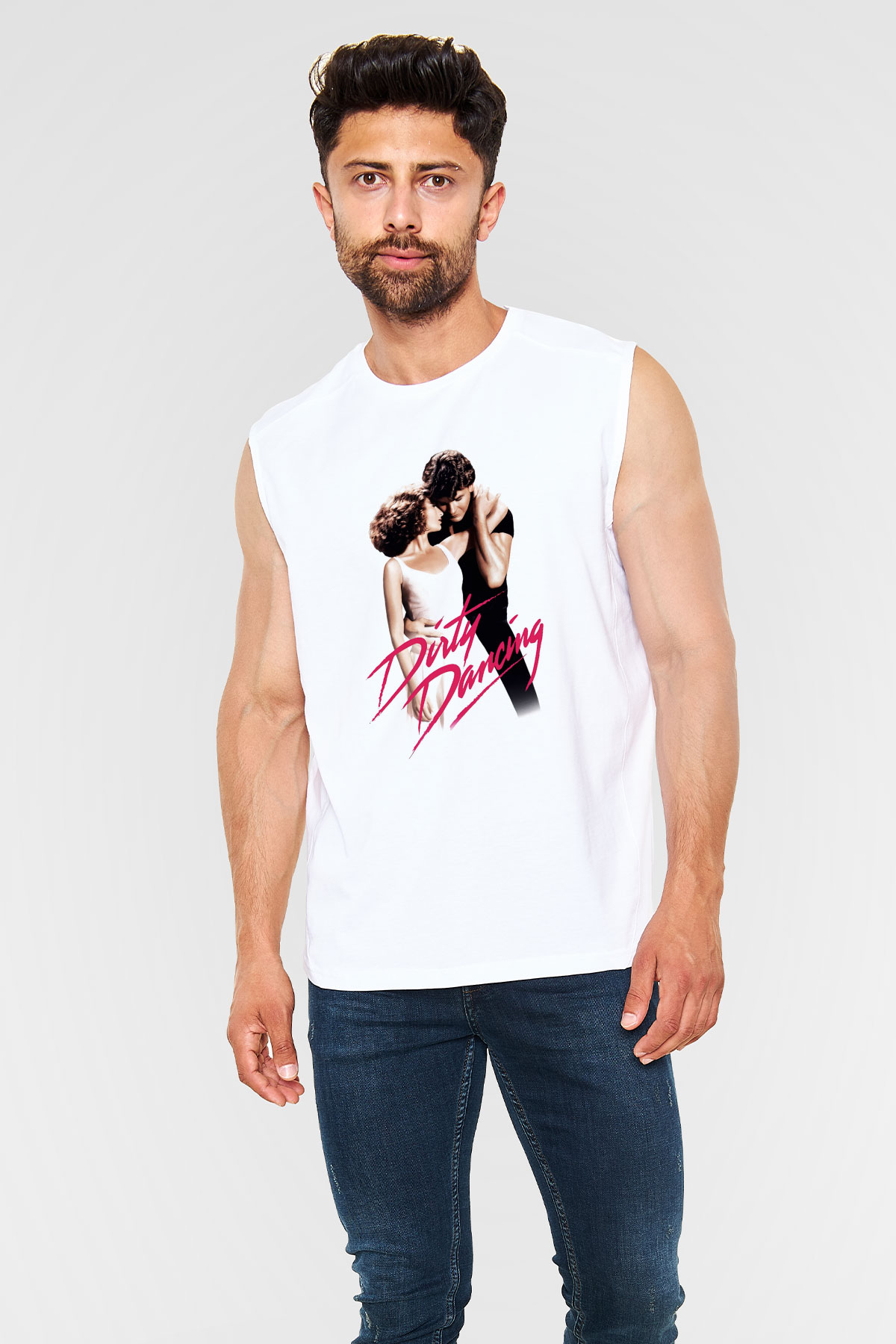 Dirty Dancing Beyaz Unisex Kolsuz Tişört