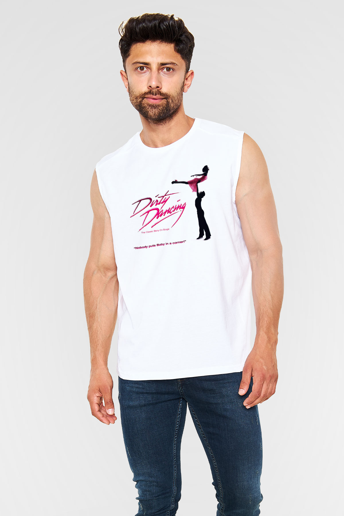 Dirty Dancing Beyaz Unisex Kolsuz Tişört