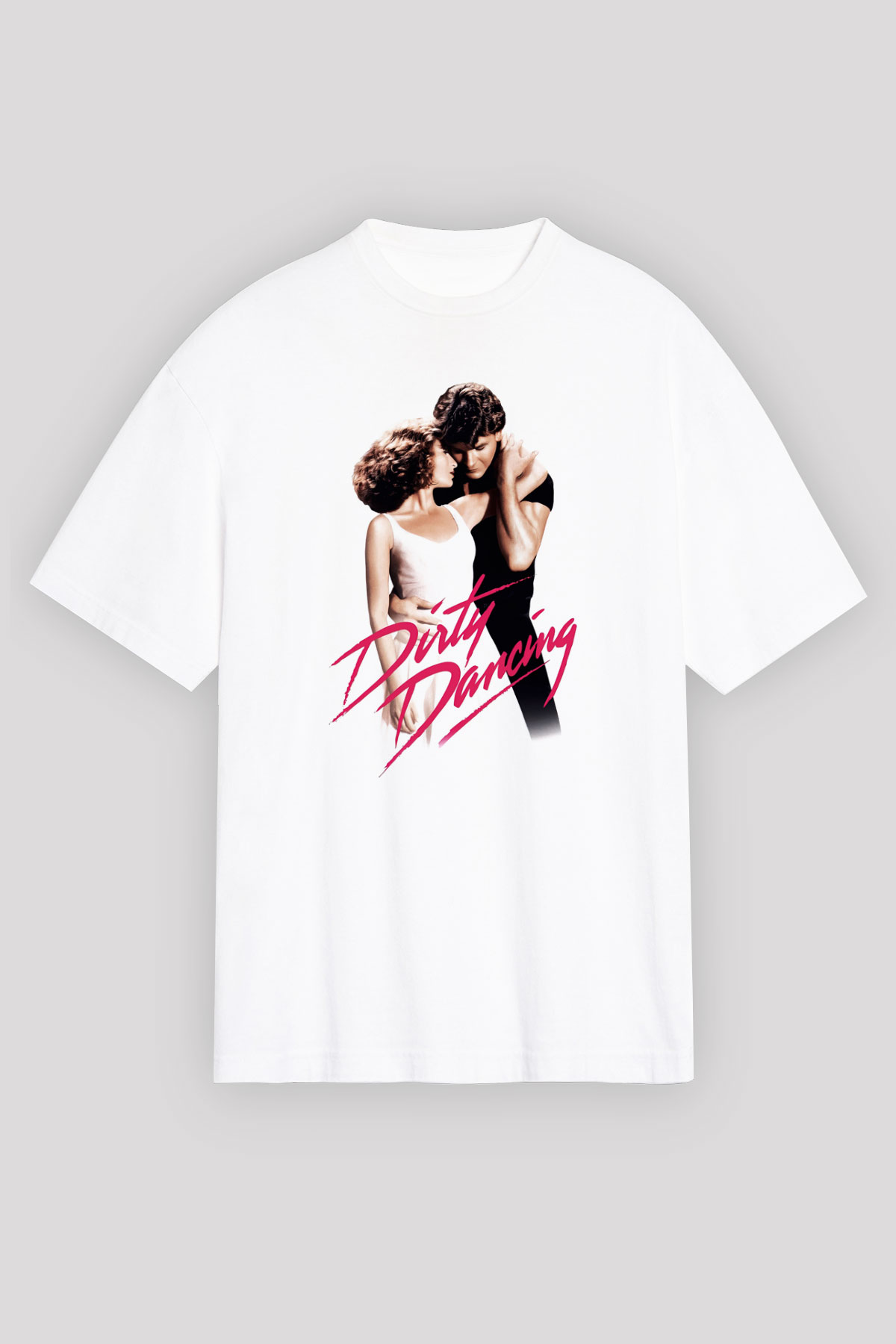 Dirty Dancing Beyaz Unisex Oversize Tişört