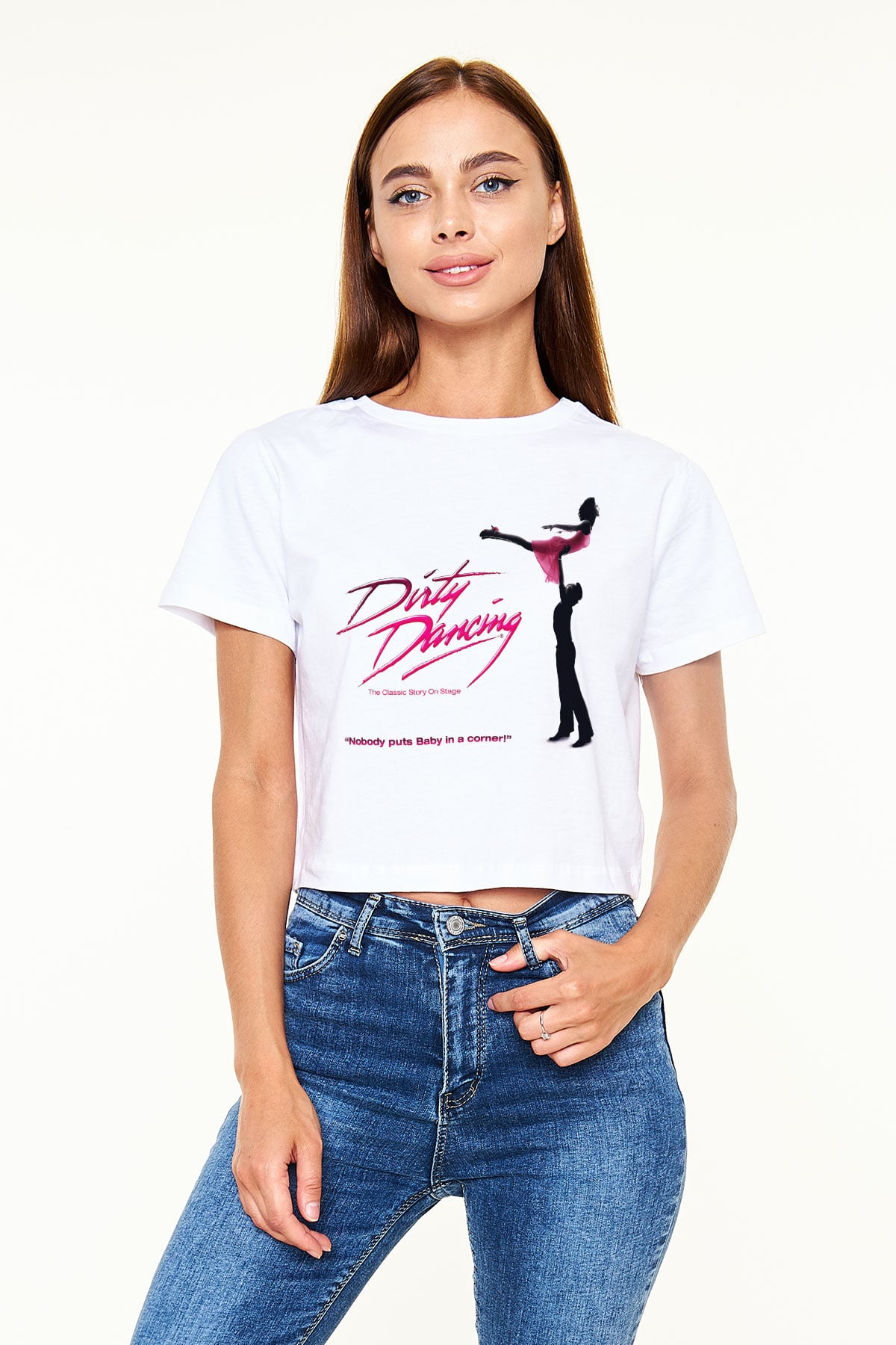 Dirty Dancing Beyaz Unisex Oversize Tişört