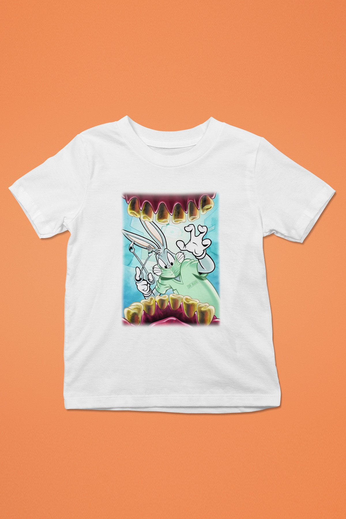 Diş hekimi Baskılı Beyaz Unisex Çocuk Tişört