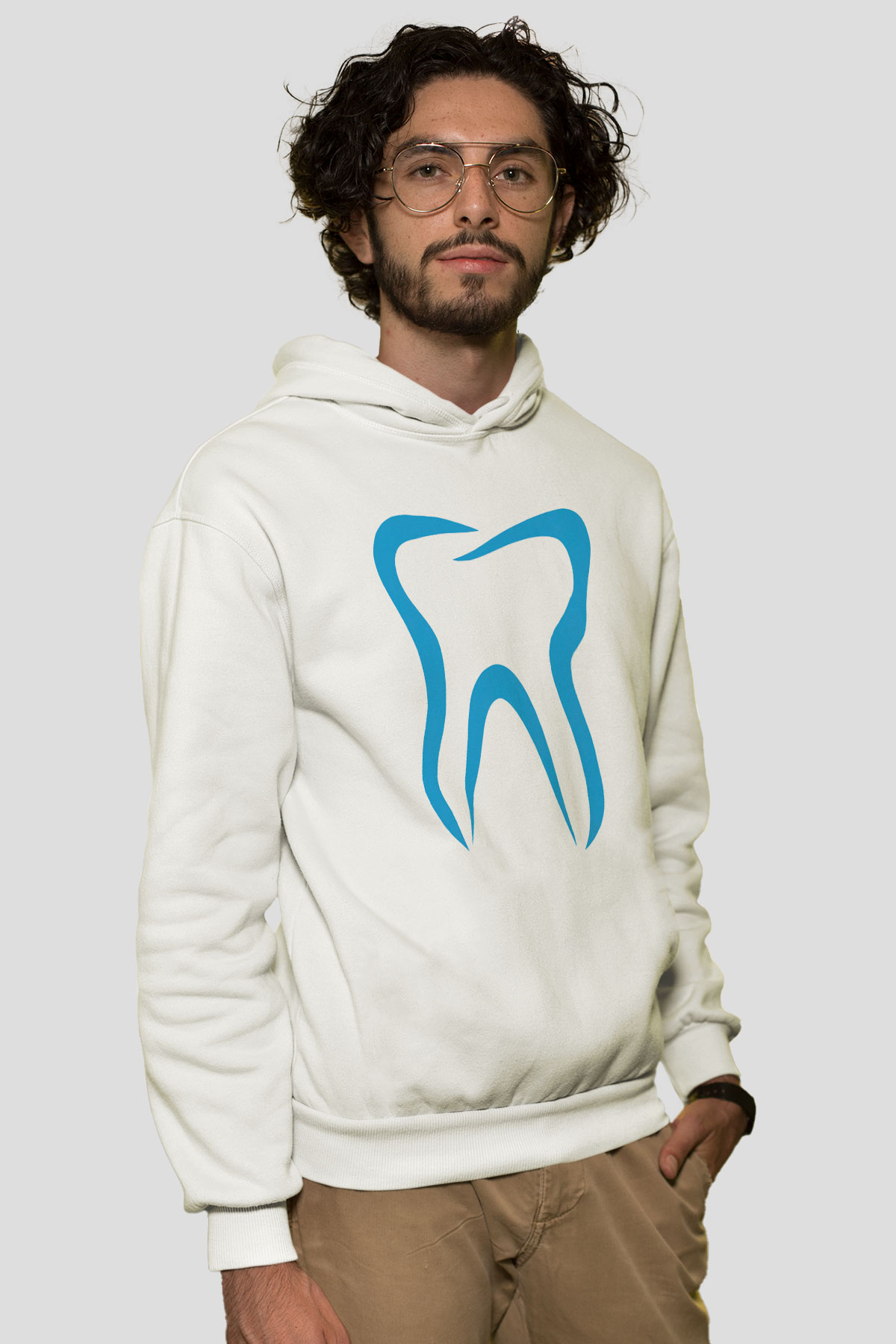 Diş hekimi Beyaz Unisex Hoodie
