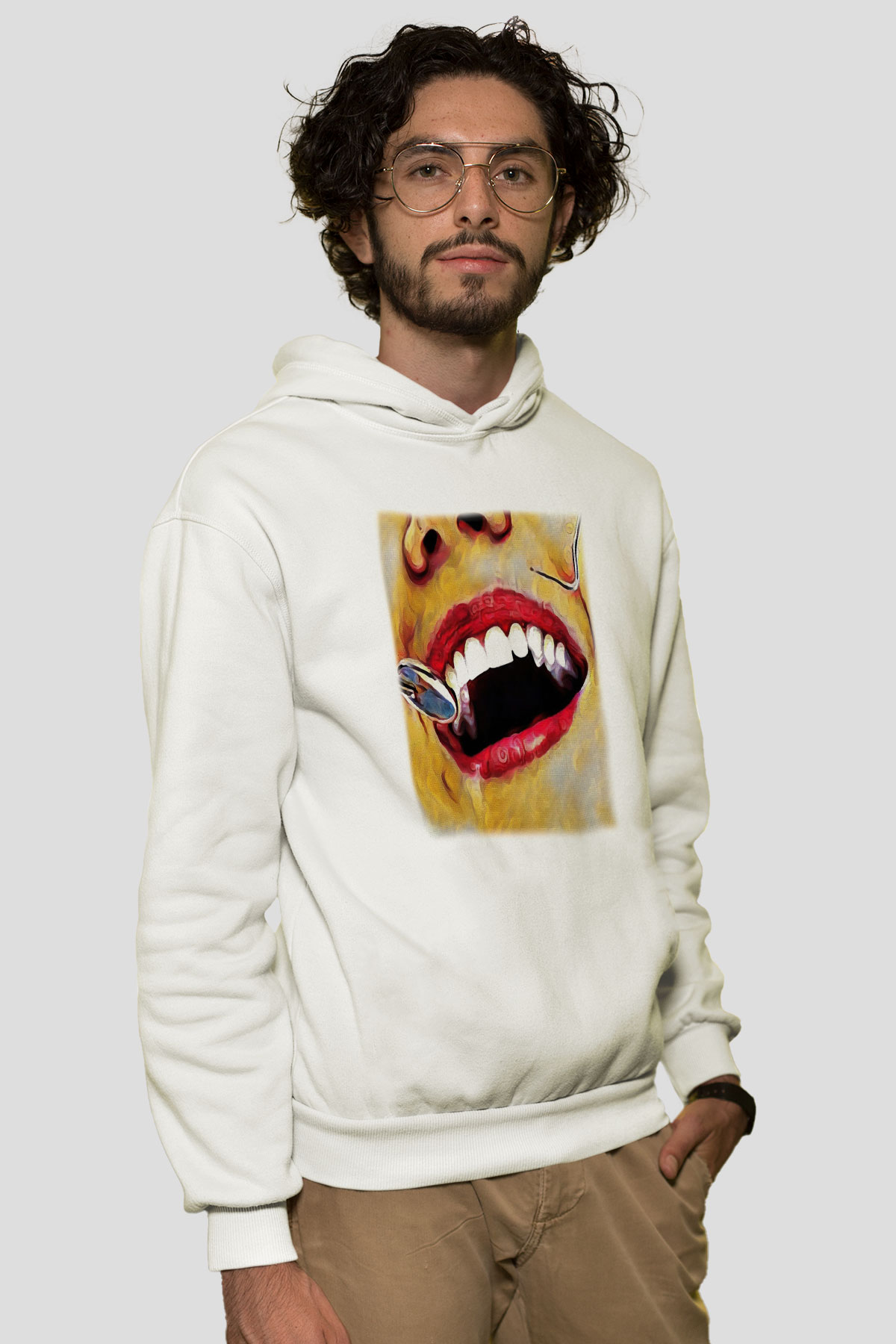 Diş hekimi Beyaz Unisex Hoodie