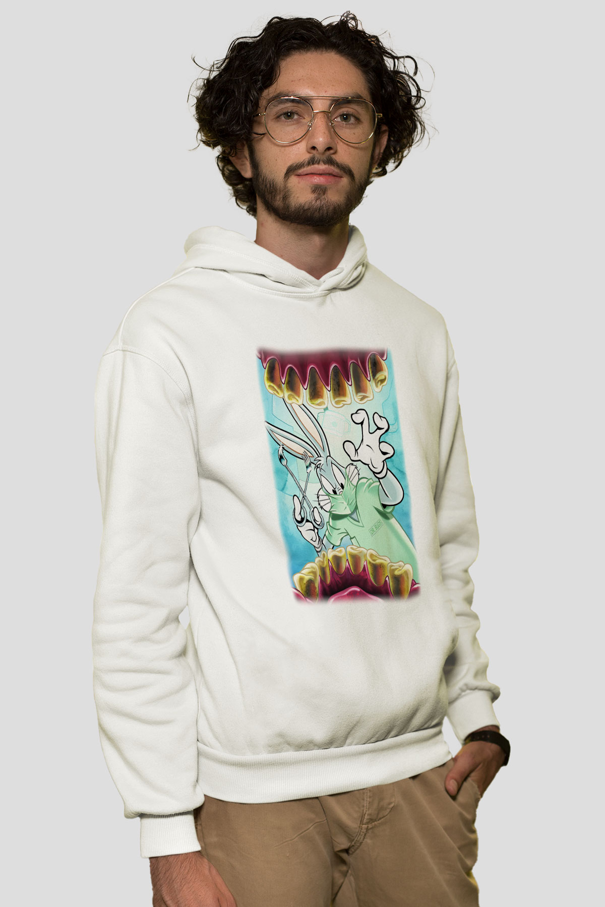 Diş hekimi Beyaz Unisex Hoodie