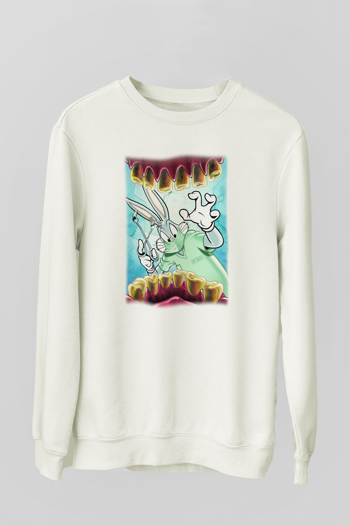 Diş hekimi Beyaz Unisex Sweatshirt