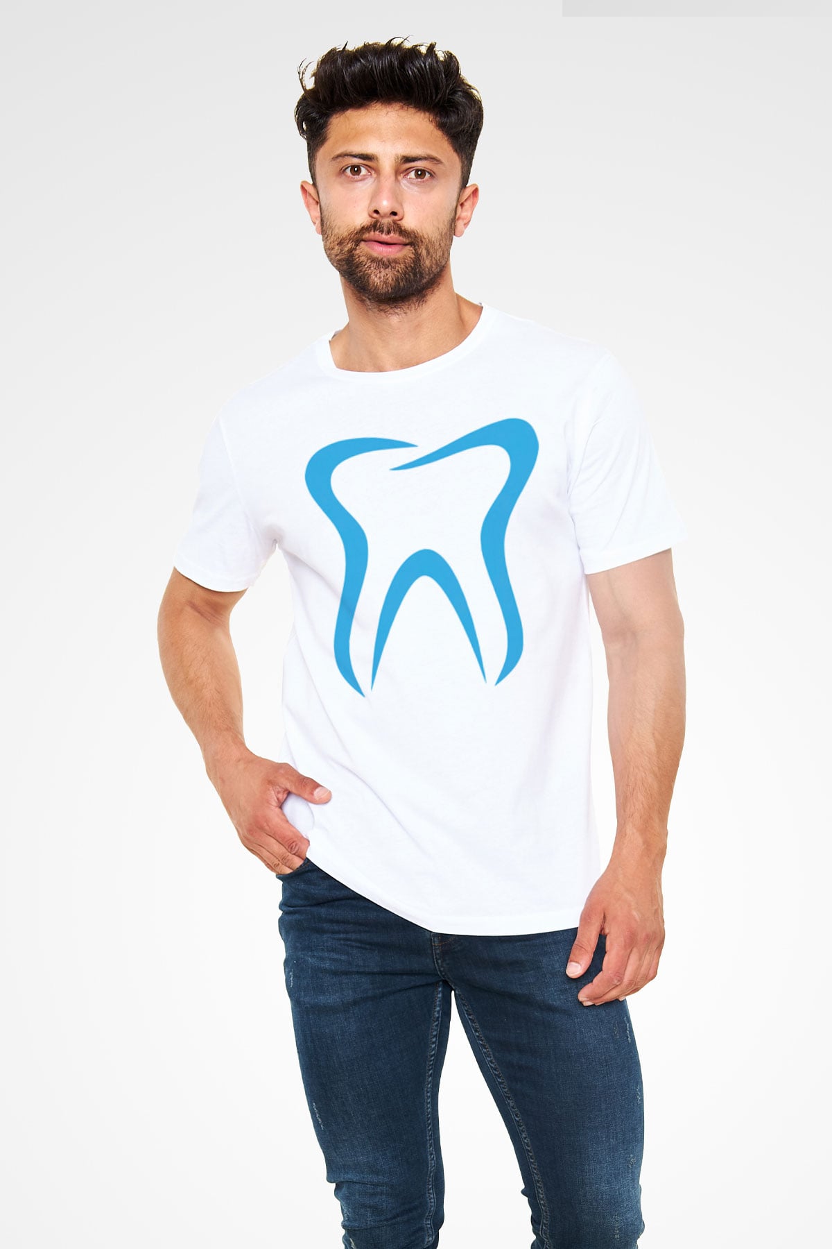 Diş hekimi Beyaz Unisex Tişört T-Shirt - TişörtFabrikası