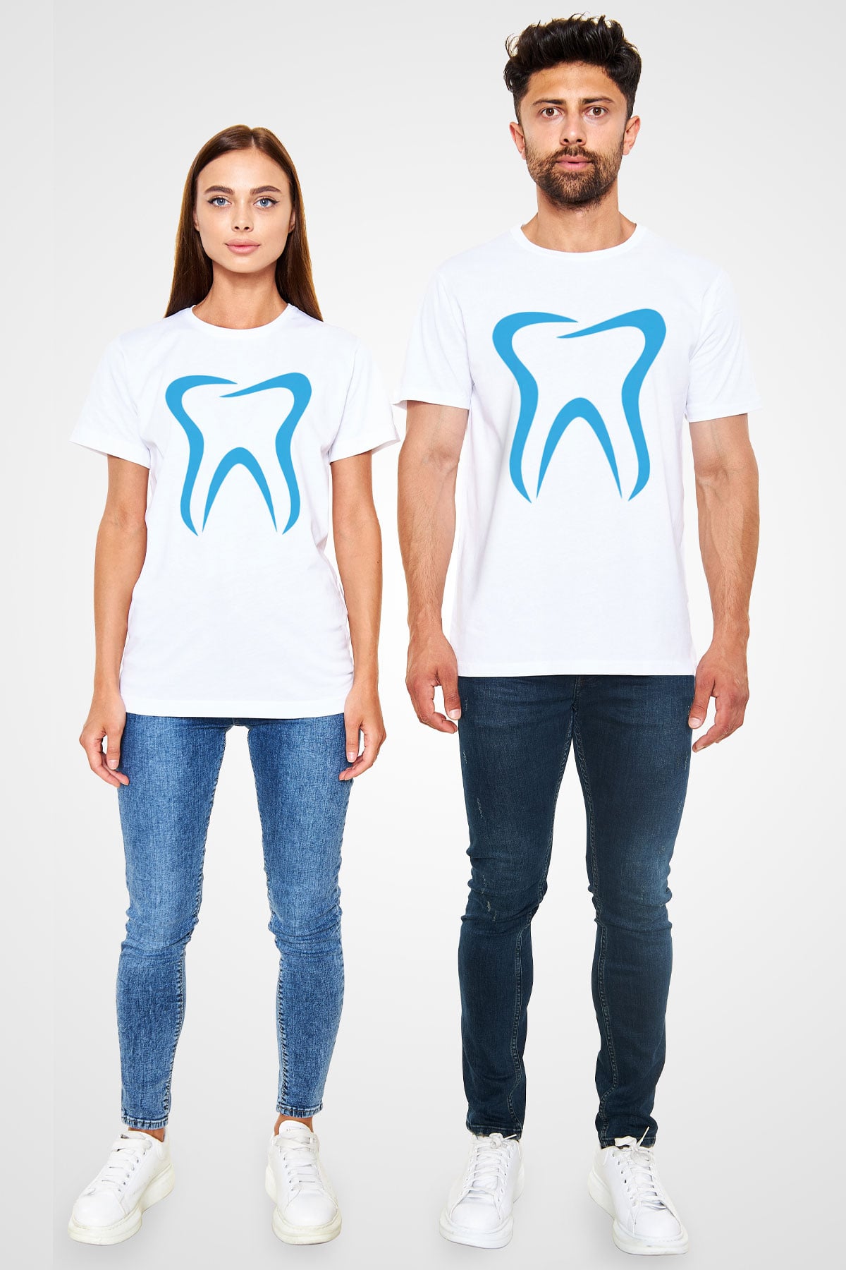 Diş hekimi Beyaz Unisex Tişört T-Shirt - TişörtFabrikası