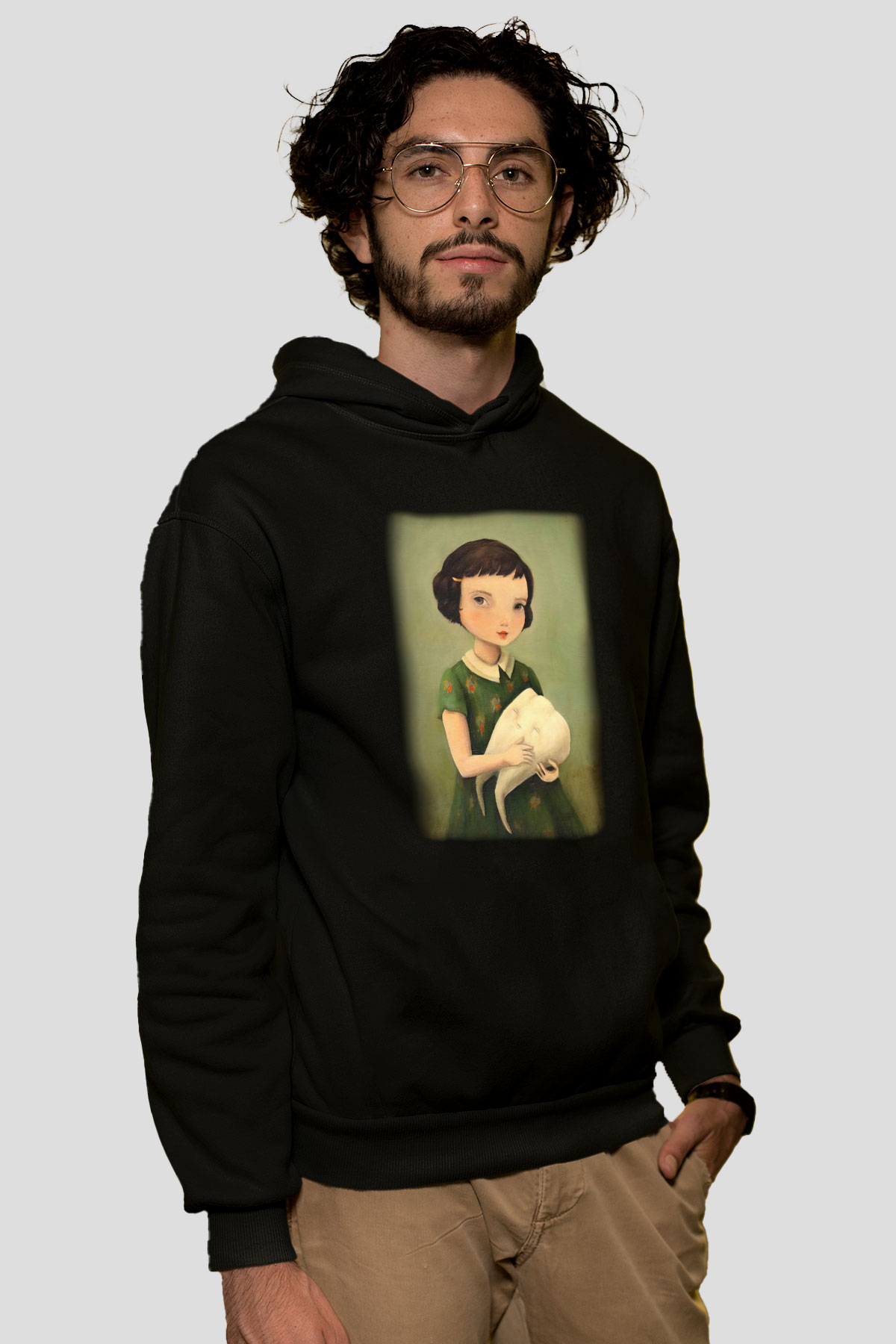 Diş hekimi Siyah Unisex Kapşonlu Sweatshirt