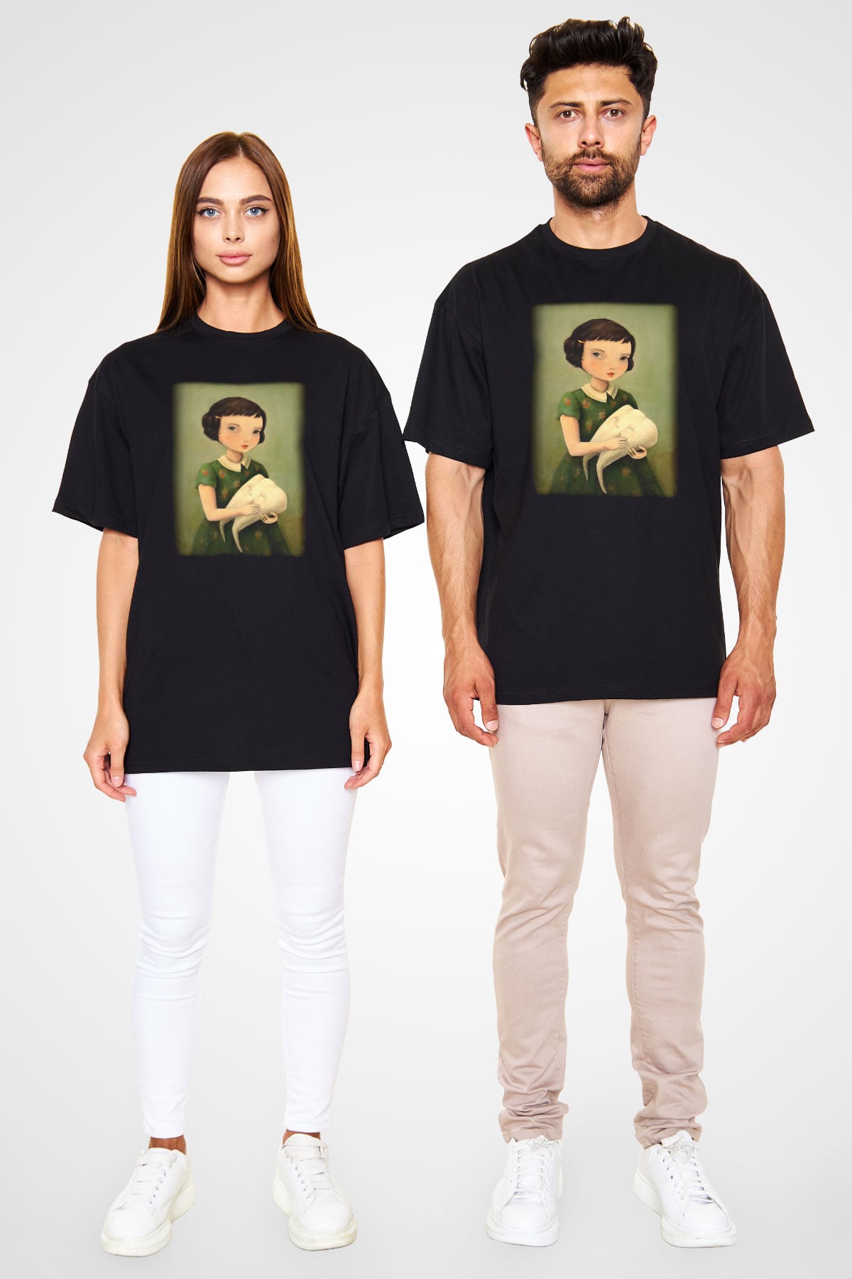 Diş hekimi Siyah Unisex Oversize Tişört T-Shirt