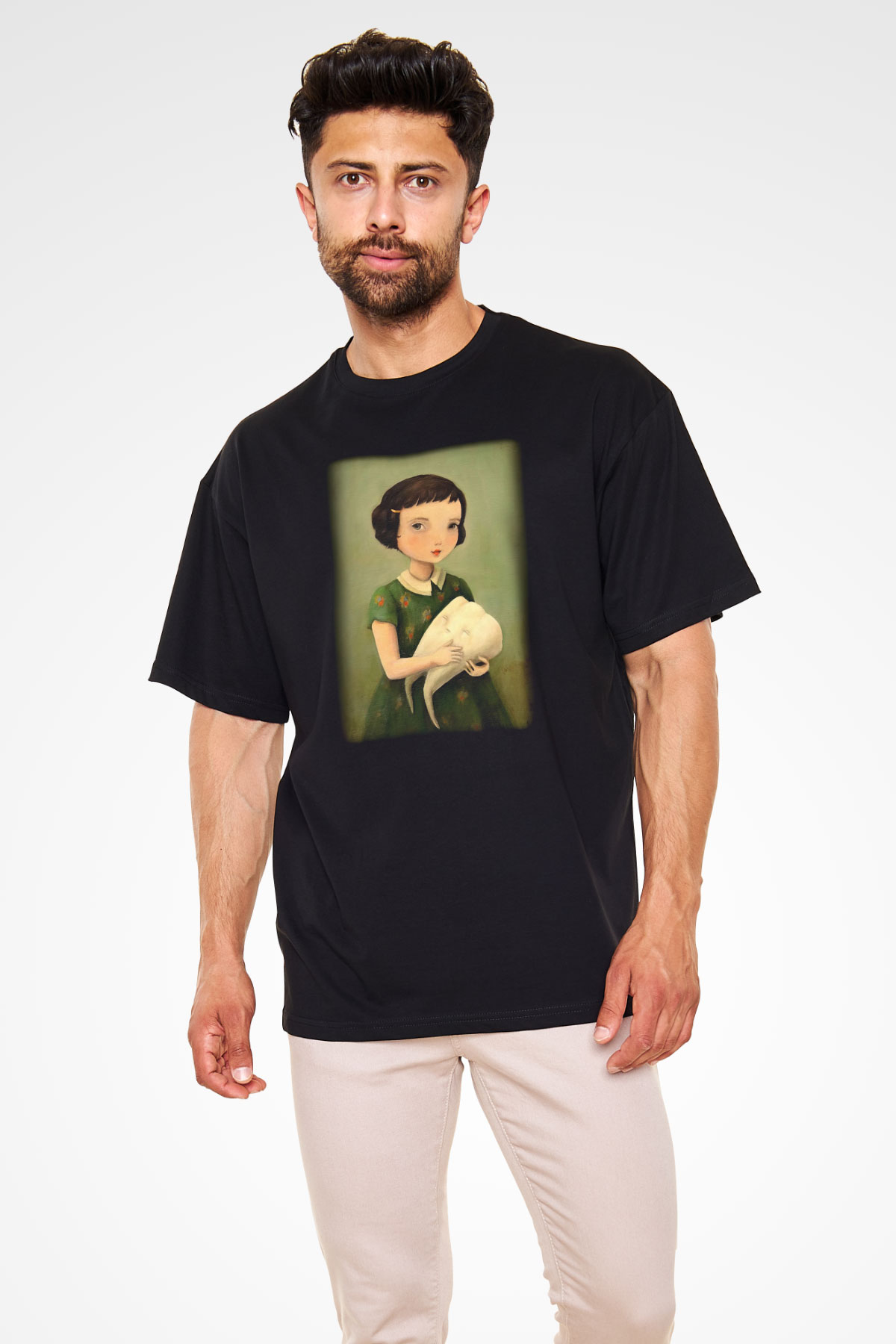 Diş hekimi Siyah Unisex Oversize Tişört T-Shirt