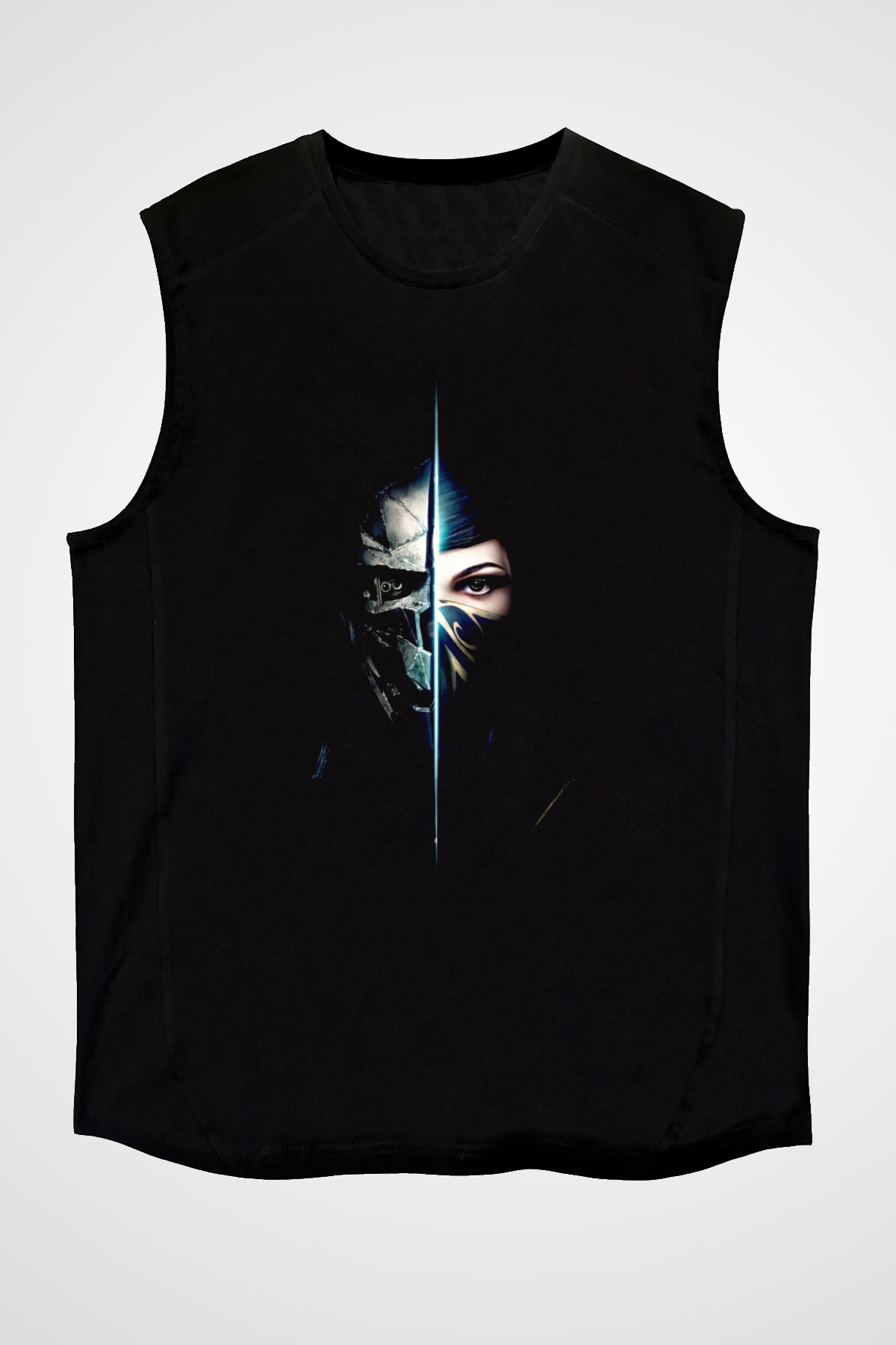 Dishonored 2 Siyah Unisex Kolsuz Tişört