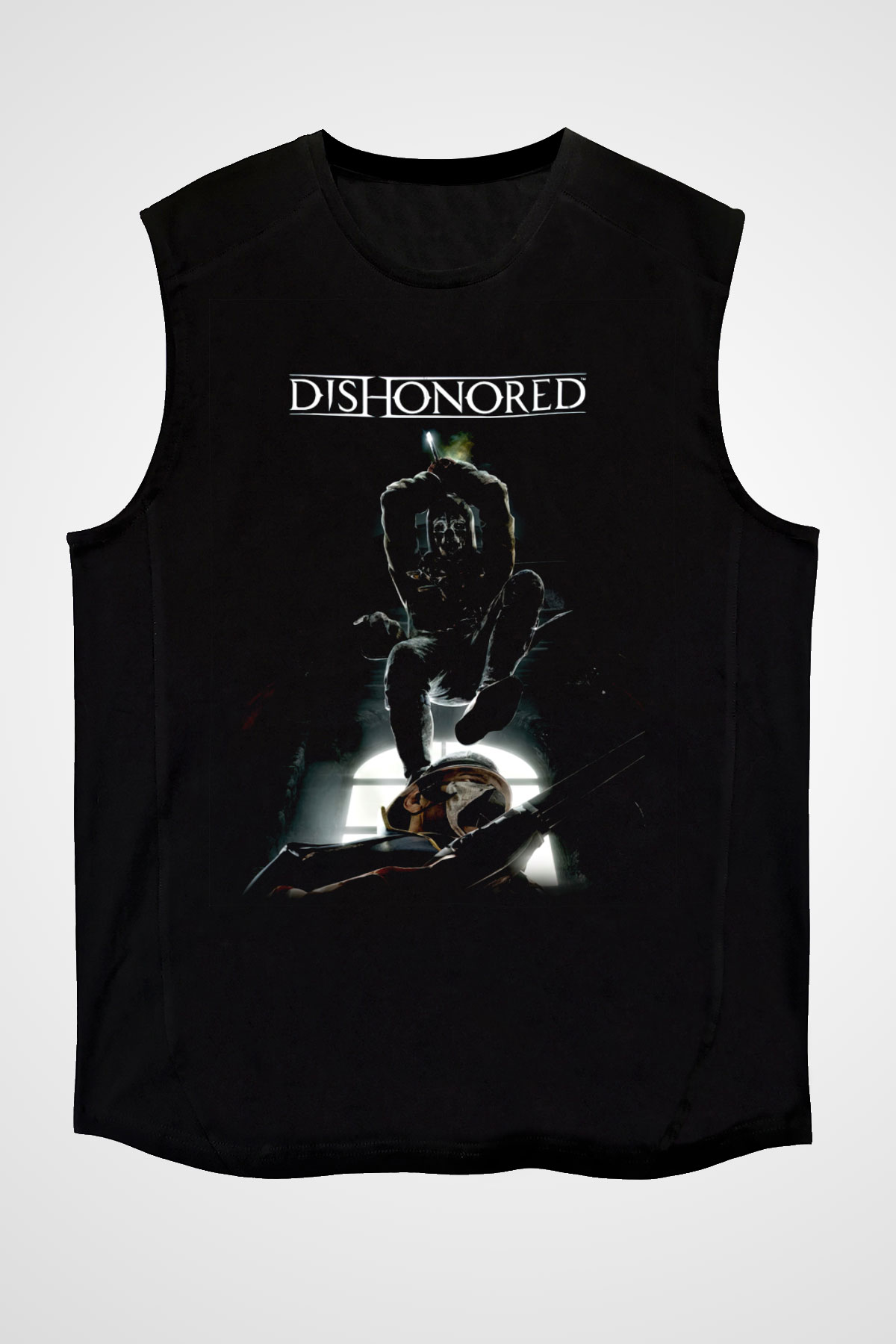 Dishonored 2 Siyah Unisex Kolsuz Tişört