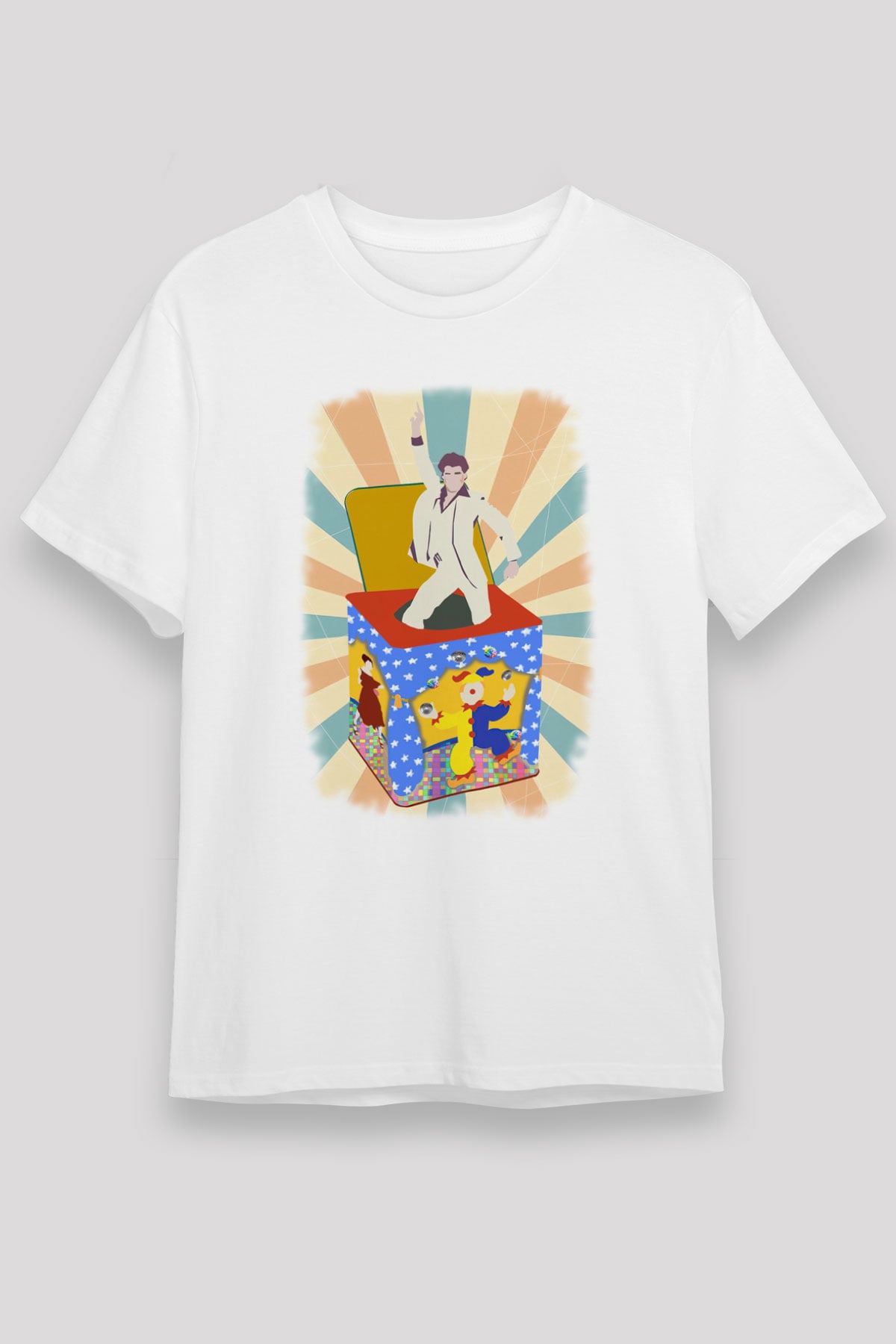 Disko Beyaz Unisex Tişört T-Shirt - TişörtFabrikası