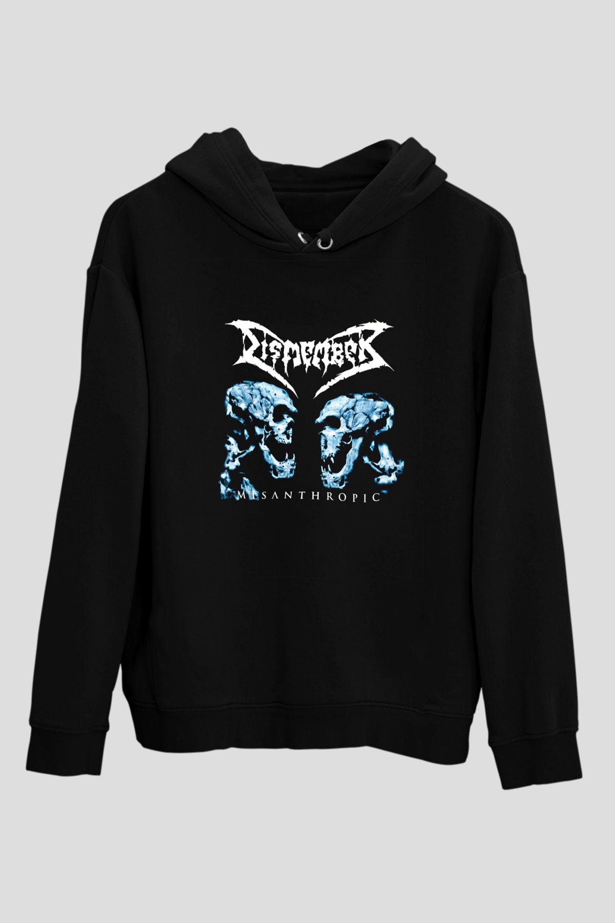 Dismember Baskılı Unisex Siyah Hoodie