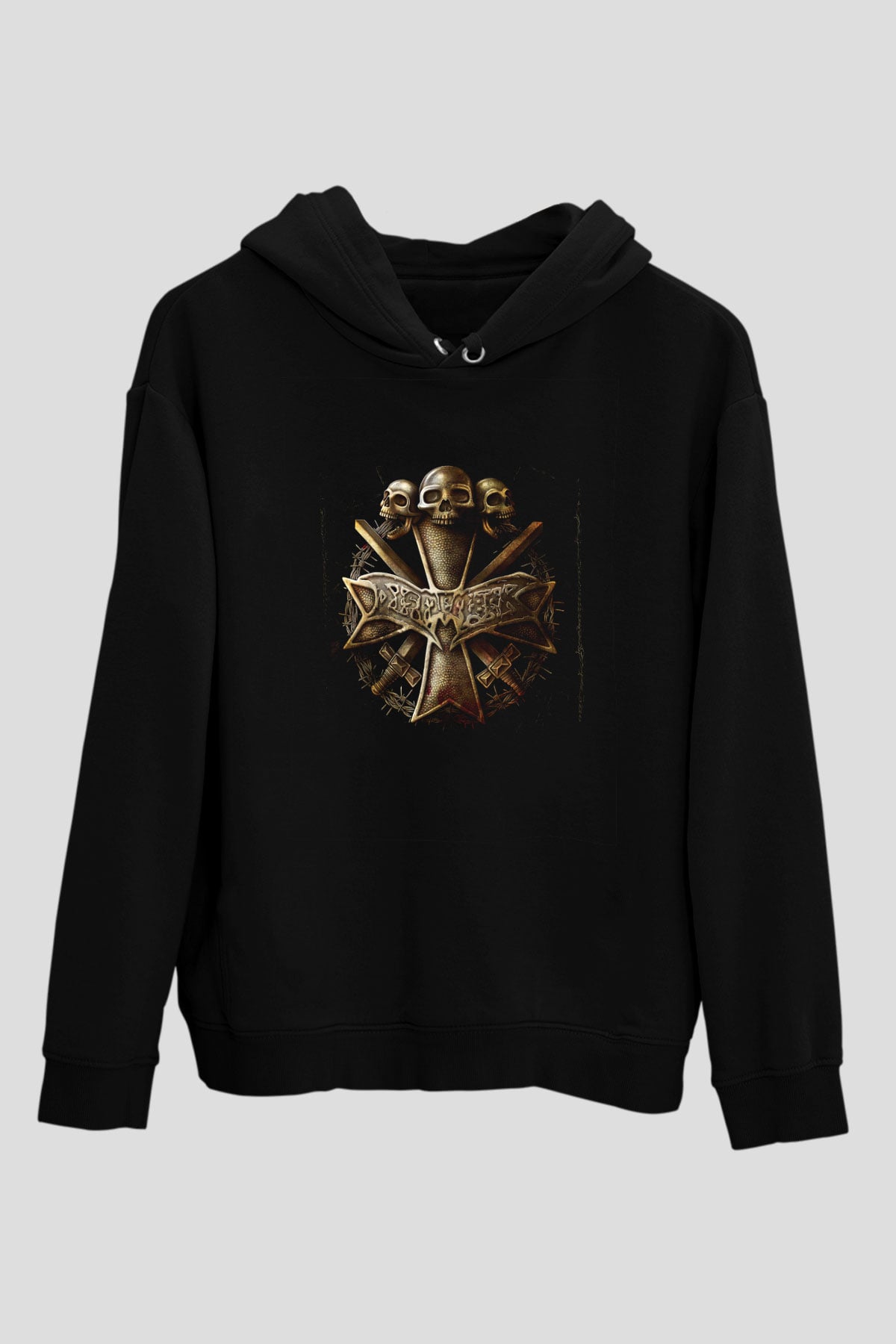 Dismember Baskılı Unisex Siyah Hoodie