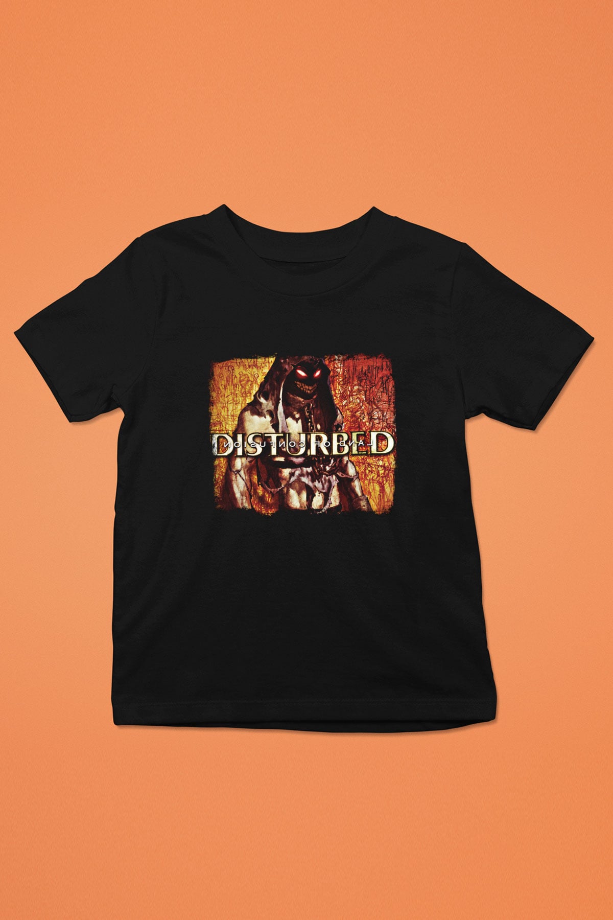 Disturbed Baskılı Unisex Siyah Çocuk Tişört