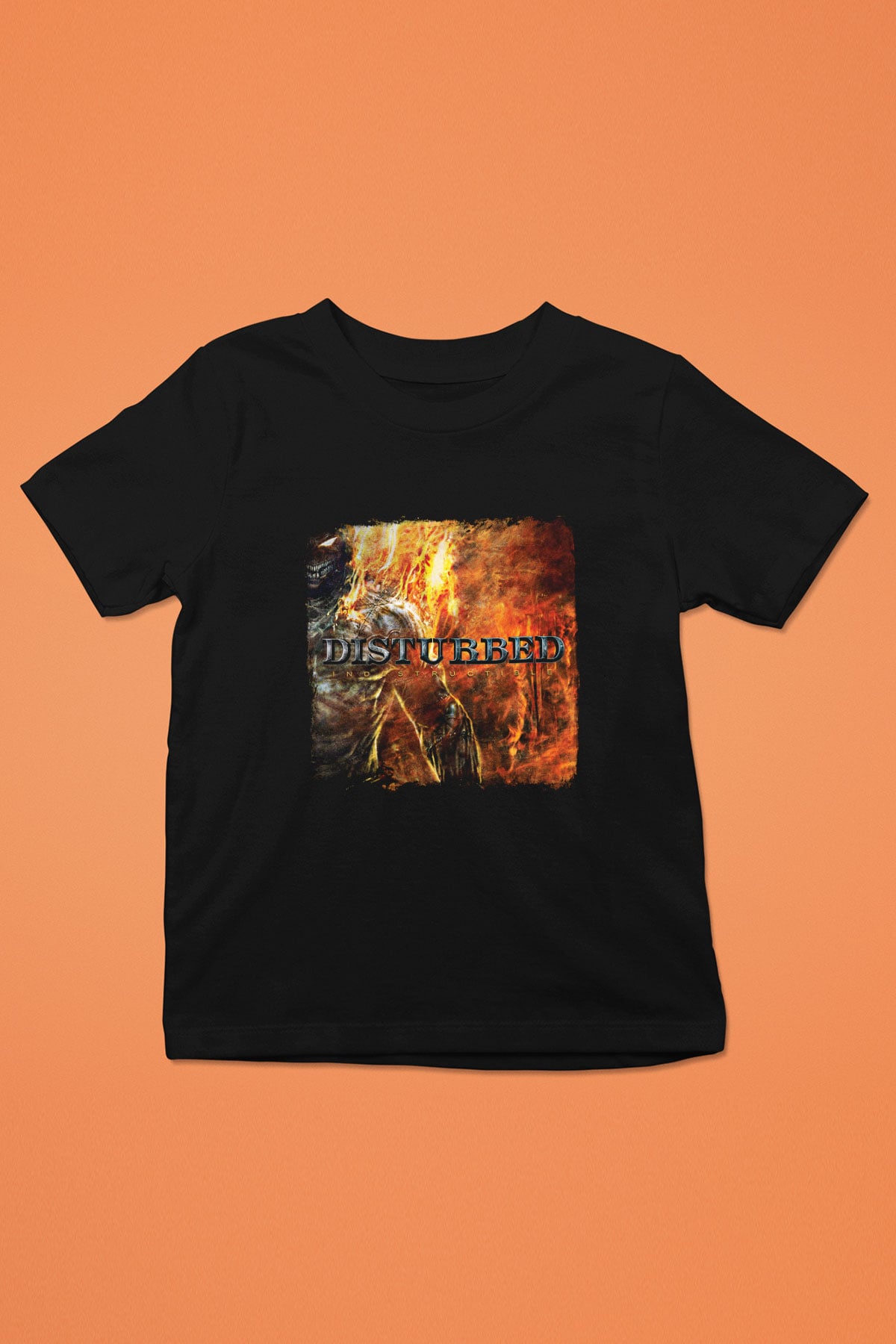 Disturbed Baskılı Unisex Siyah Çocuk Tişört