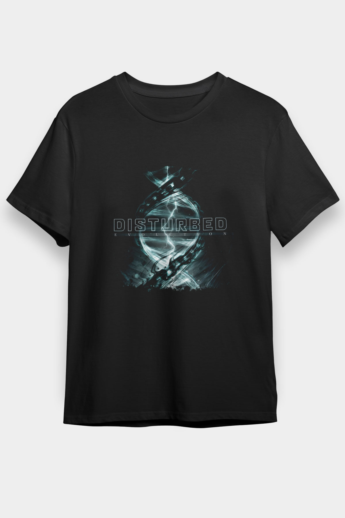 Disturbed Baskılı Unisex Siyah Tişört