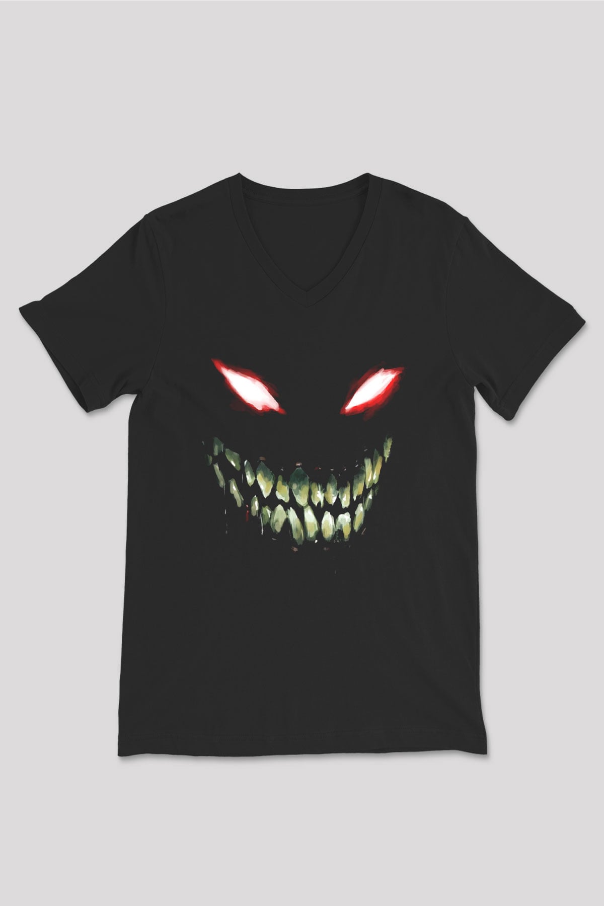Disturbed Siyah Unisex V Yaka Tişört T-Shirt