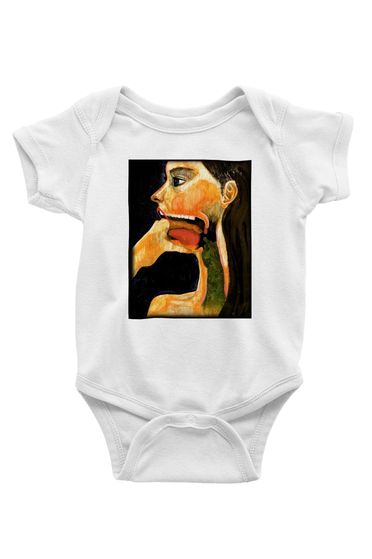 Diyetisyen Baskılı Beyaz Unisex Bebek Body - Zıbın